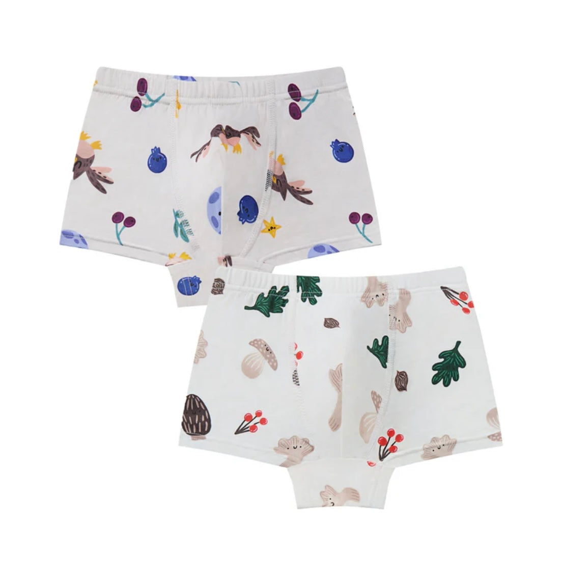 Nest Designs-Girls Boy Short Underwear (2 Pack) Fall Magic