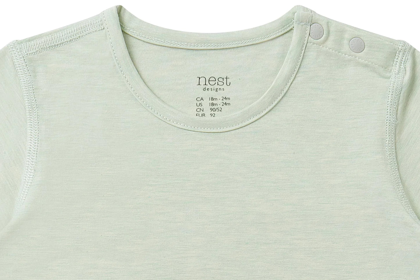 Short Sleeve T-Shirt (Bamboo Jersey) - Pantone Dewkist