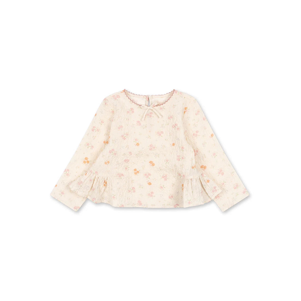 Konges Sløjd-Girl Elin Bow Blouse Gots Nonoka
