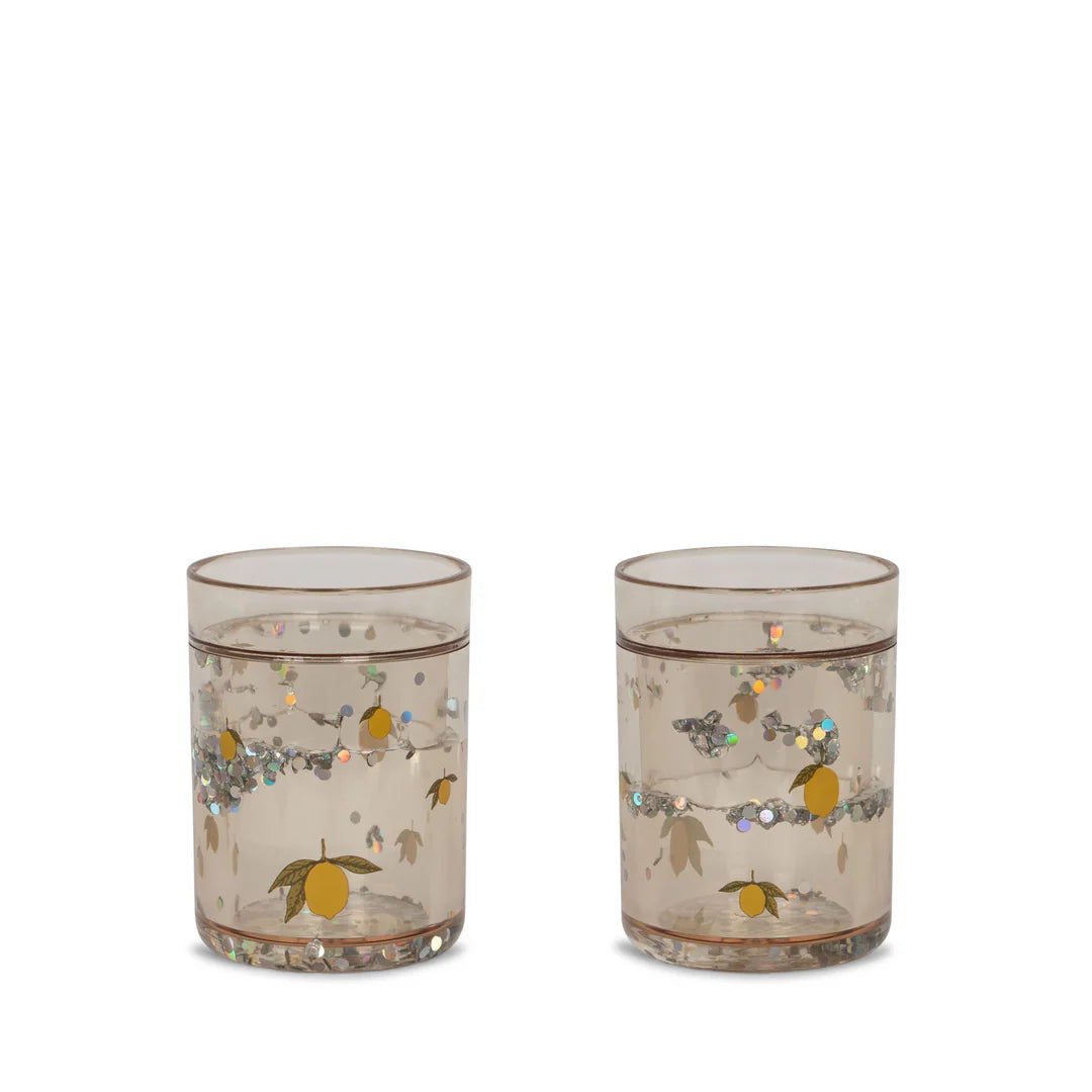 Copy of 2 PACK GLITTER CUPS LEMON