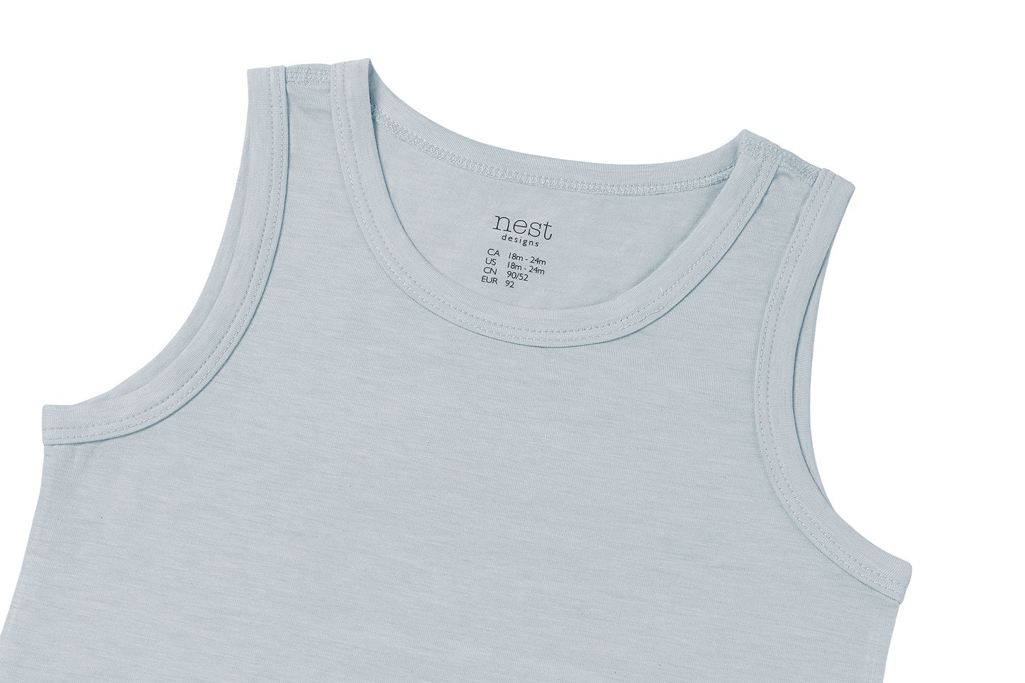 Tank Top (Bamboo Jersey) - Pantone Niagara Mist