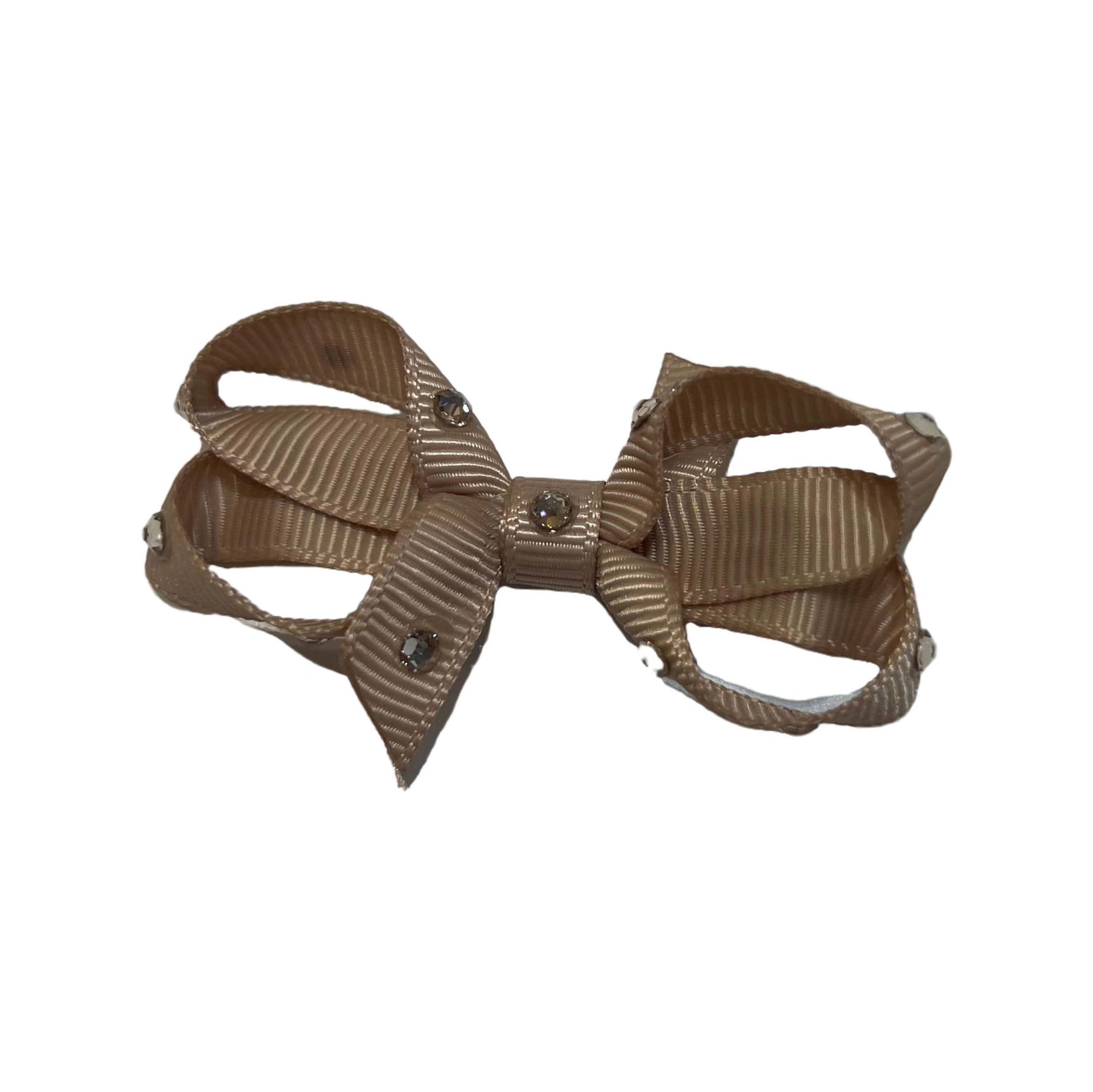 Olilia-Small Classic Bow-Taupe