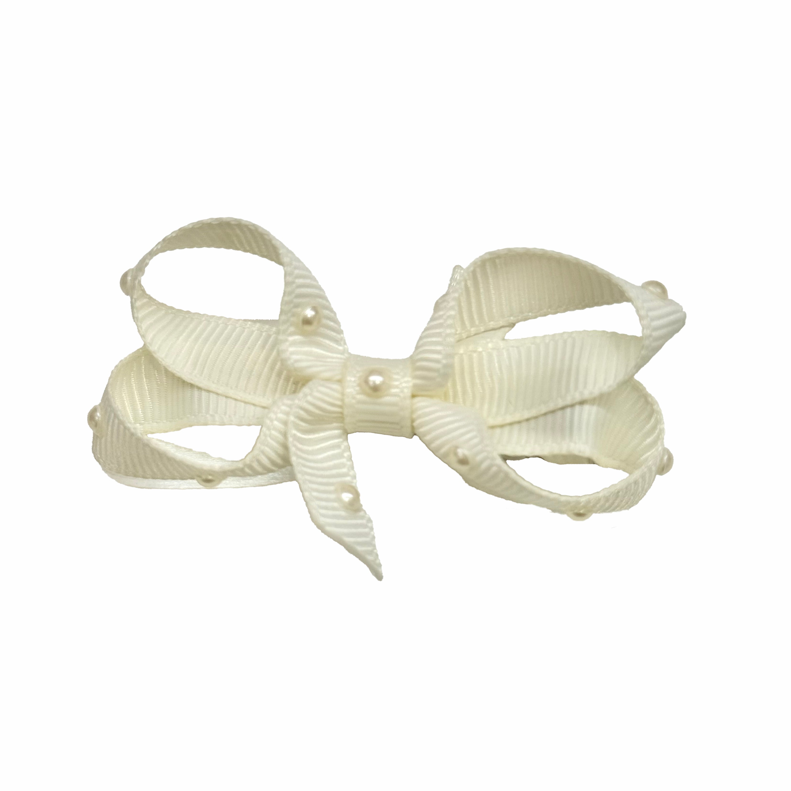 Olilia-Small Classic Bow-Antique White