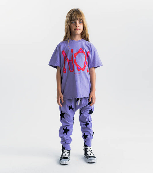 STAR BAGGY PANTS MAUVE MIST