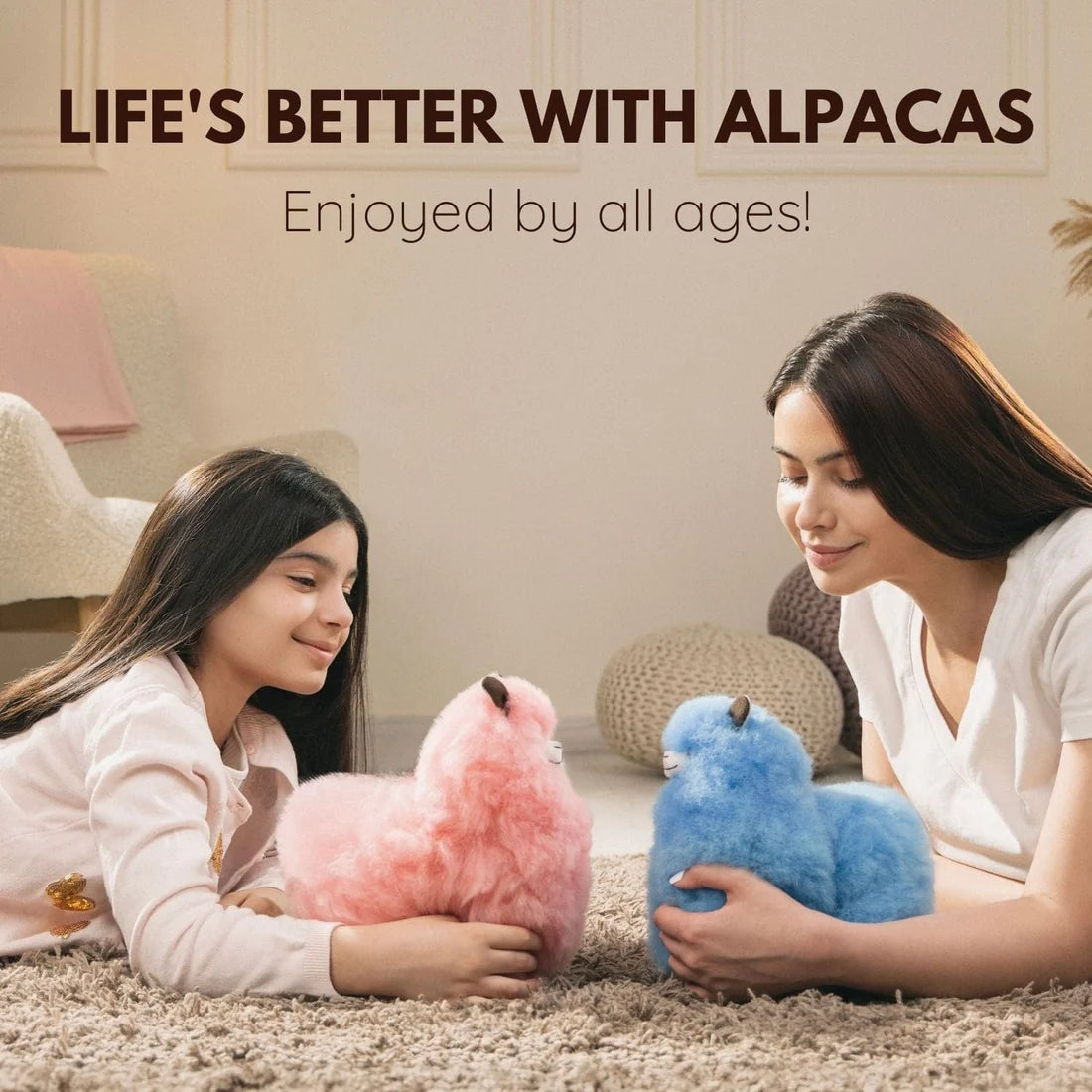 Inkari-Alpaca Monster Medium 32cm Sandstone