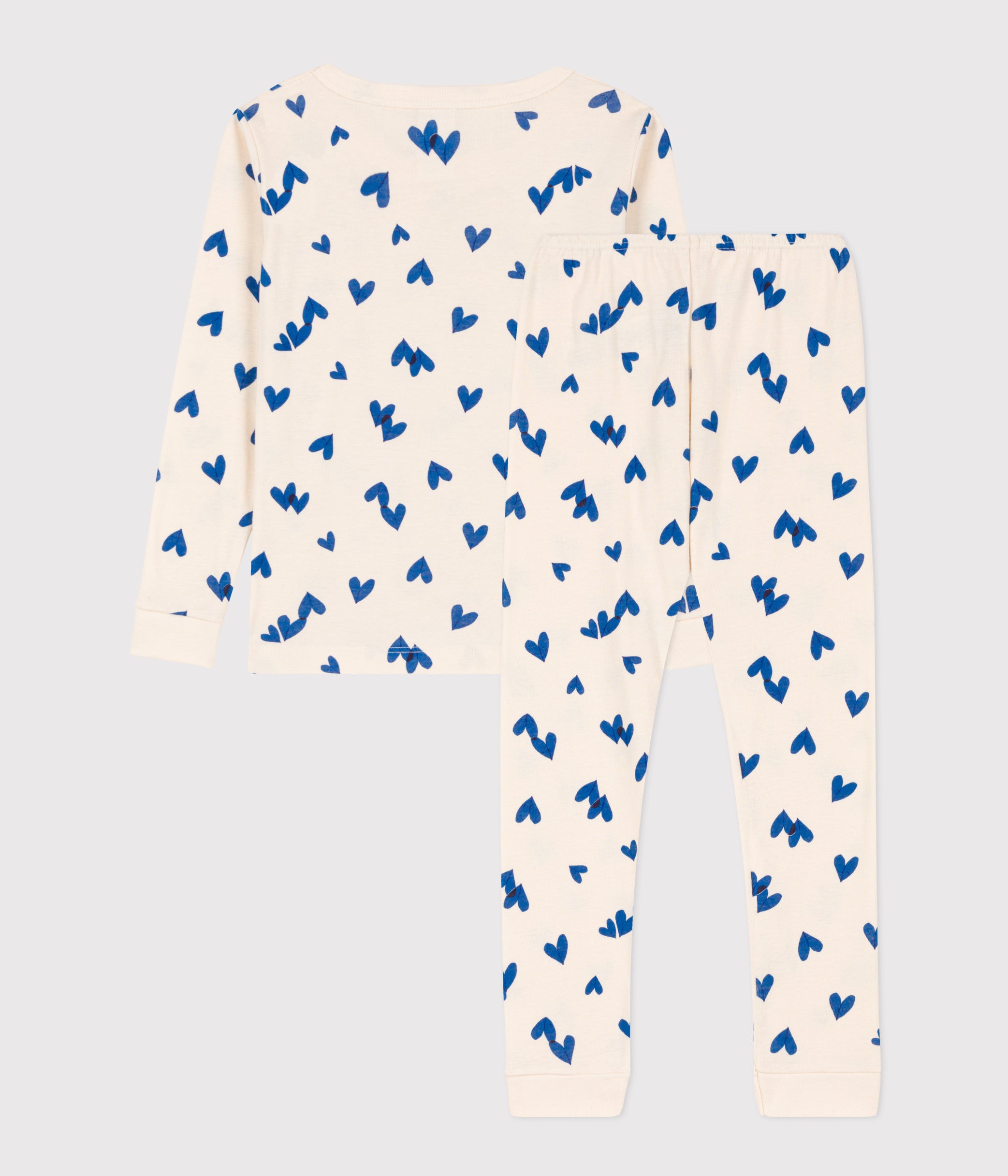 GIRLS' SNUGFIT COTTON PYJAMAS white/MULTICO