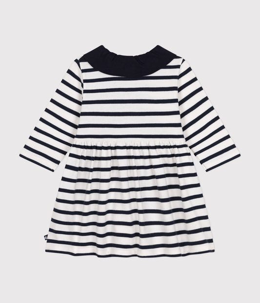 BABIES' LONG-SLEEVED THICK JERSEY DRESS