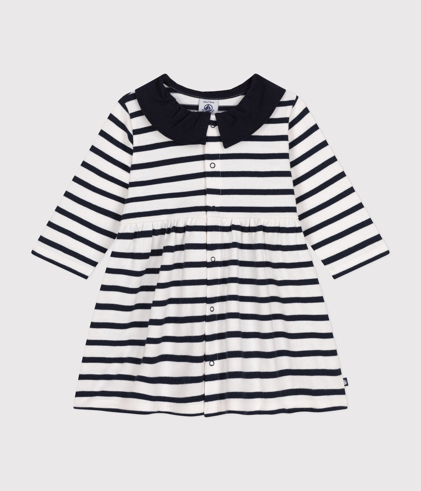 BABIES' LONG-SLEEVED THICK JERSEY DRESS