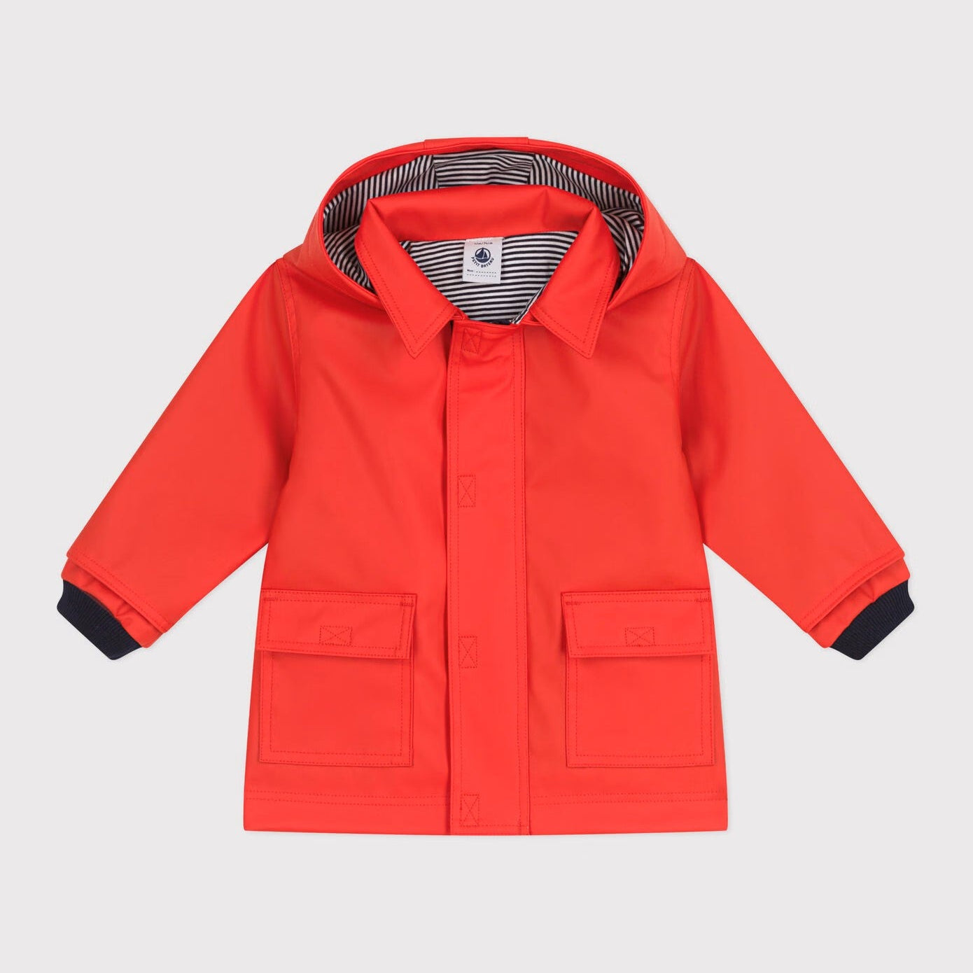 PETIT BATEAU-BABY HOODED RAINCOAT