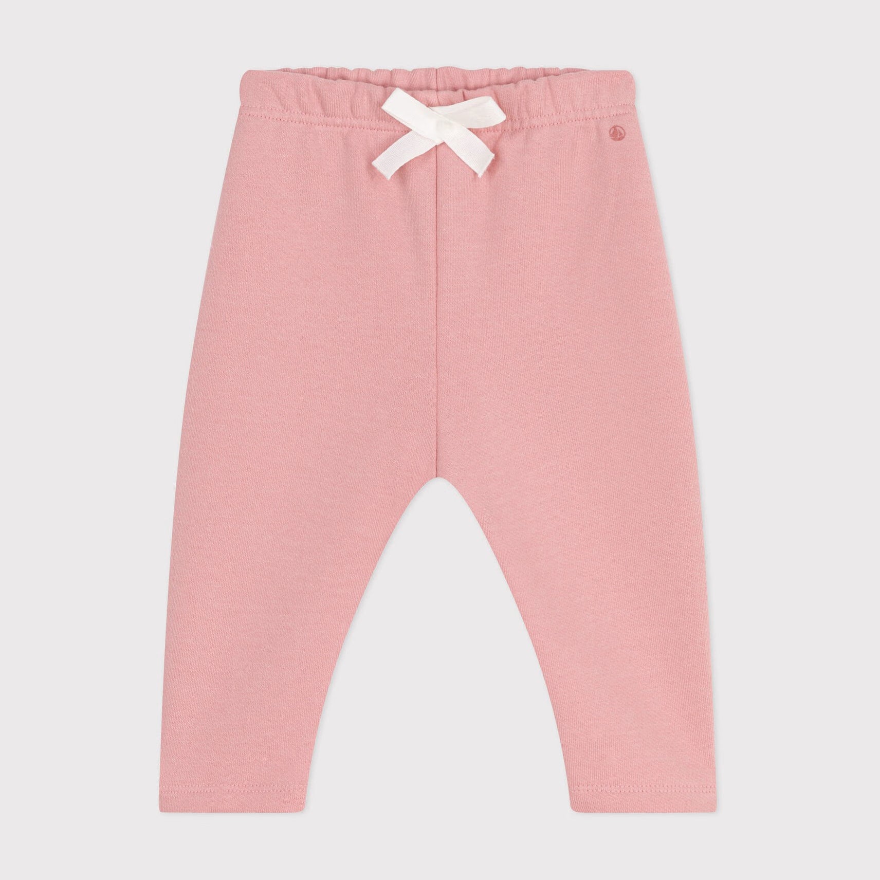 PETIT BATEAU-Baby jogging pants in plain cotton