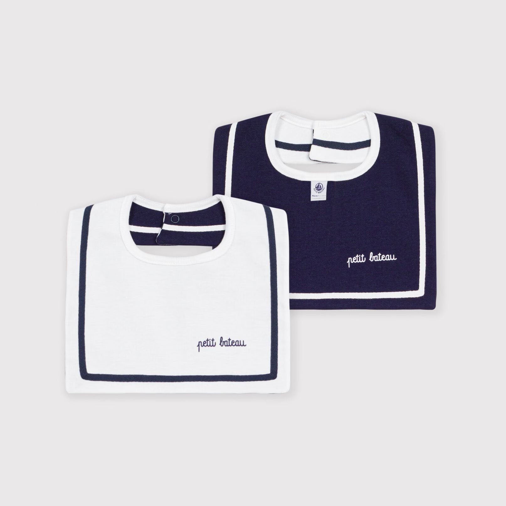 Petit Bateau-Baby Bib Marshmallow