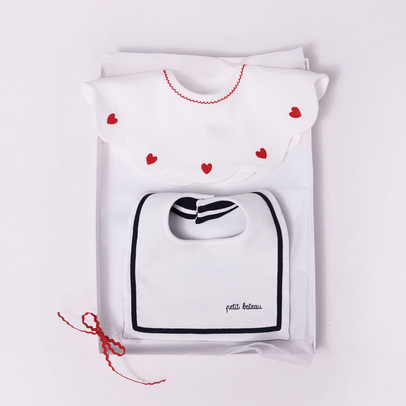 Petit Bateau-Baby Bib Marshmallow