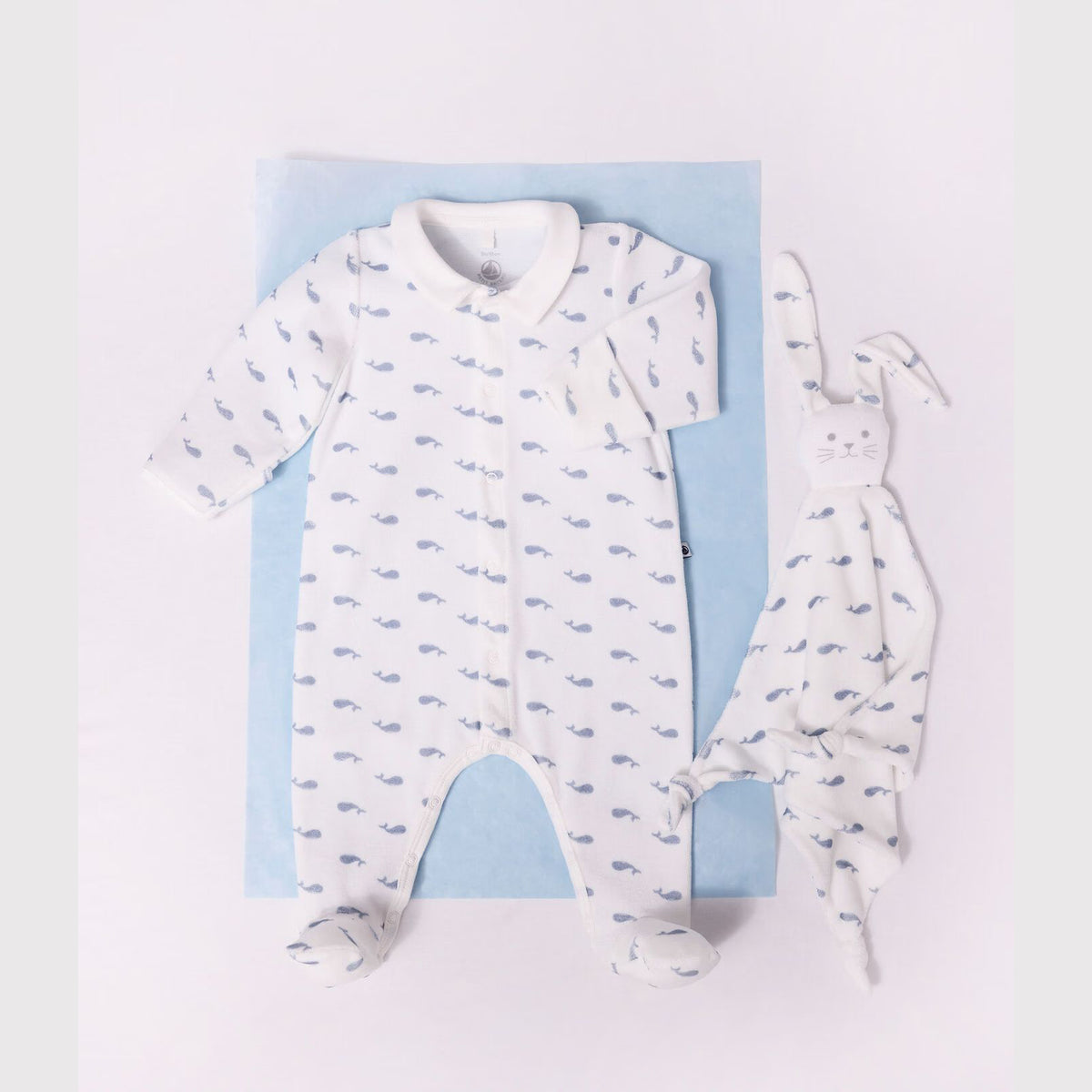 Petit Bateau-Baby Dors Bien Marshmallow/Riviera