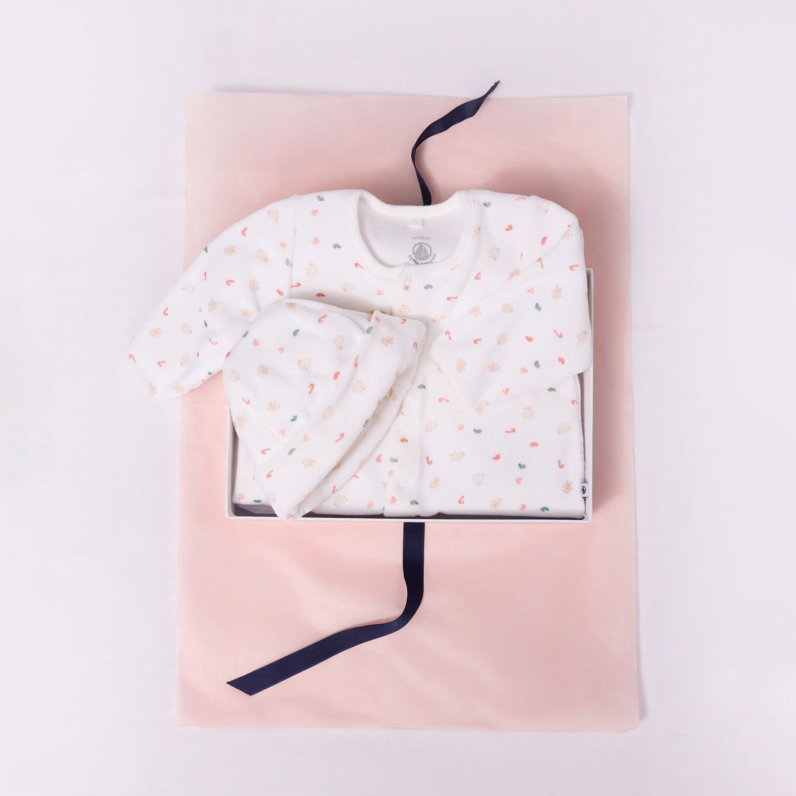 Petit Bateau-Newborn babies' printed cotton gift set