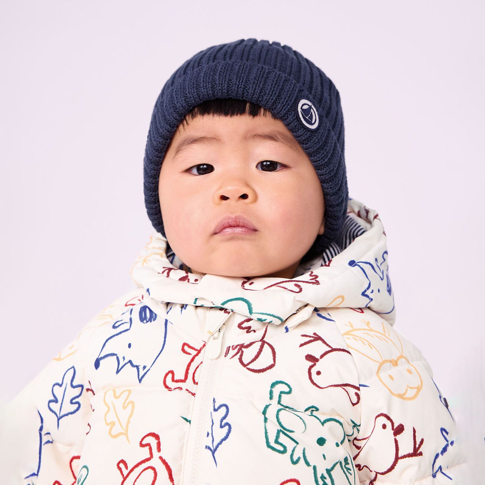 Petit Bateau-Baby Boys Doudoune Imprimee Milk/Multico