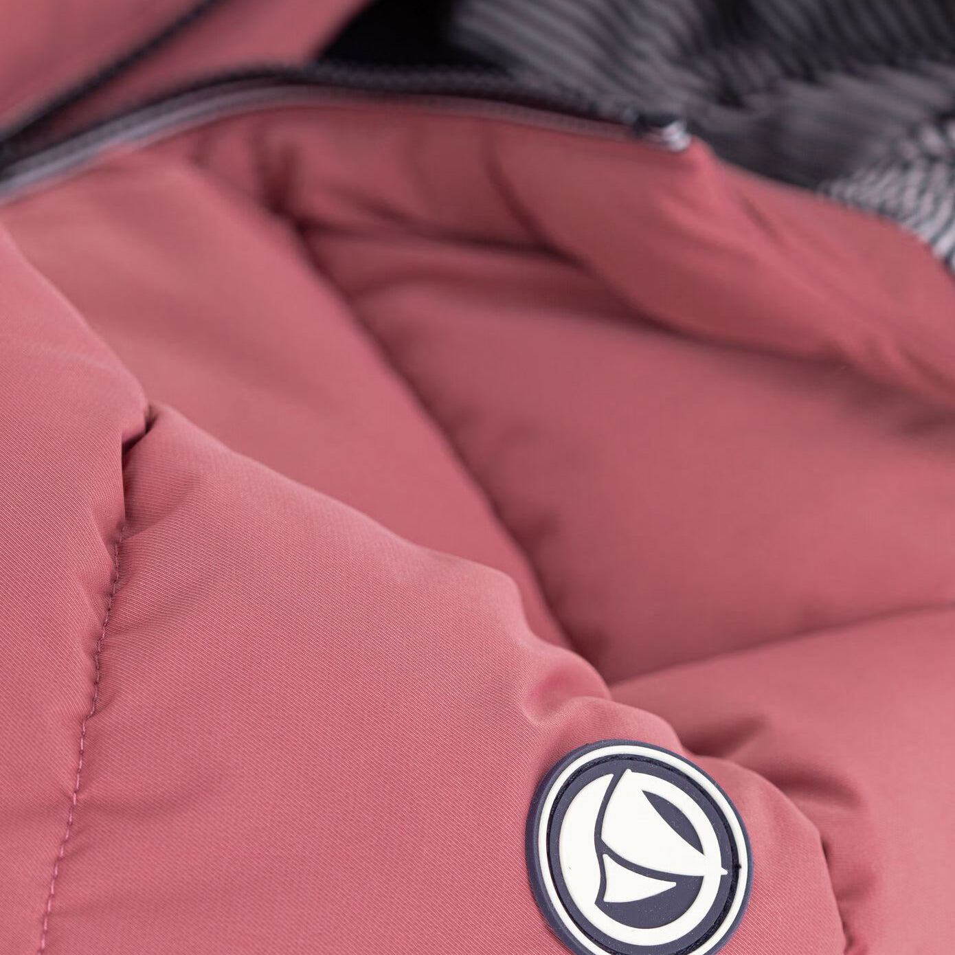Petit Bateau-Girls plain puffer jacket