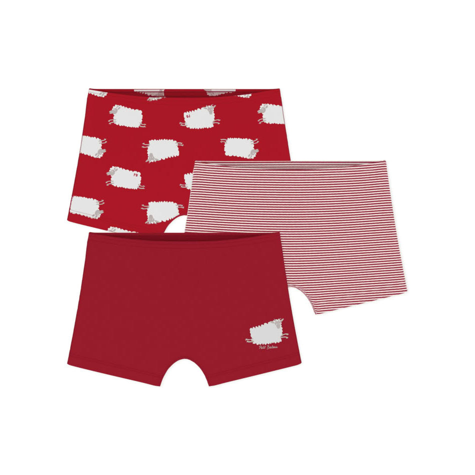 Petit Bateau-Girls 3 Shorties