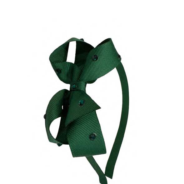 Olilia-Medium Classic Hard Headband-Forest
