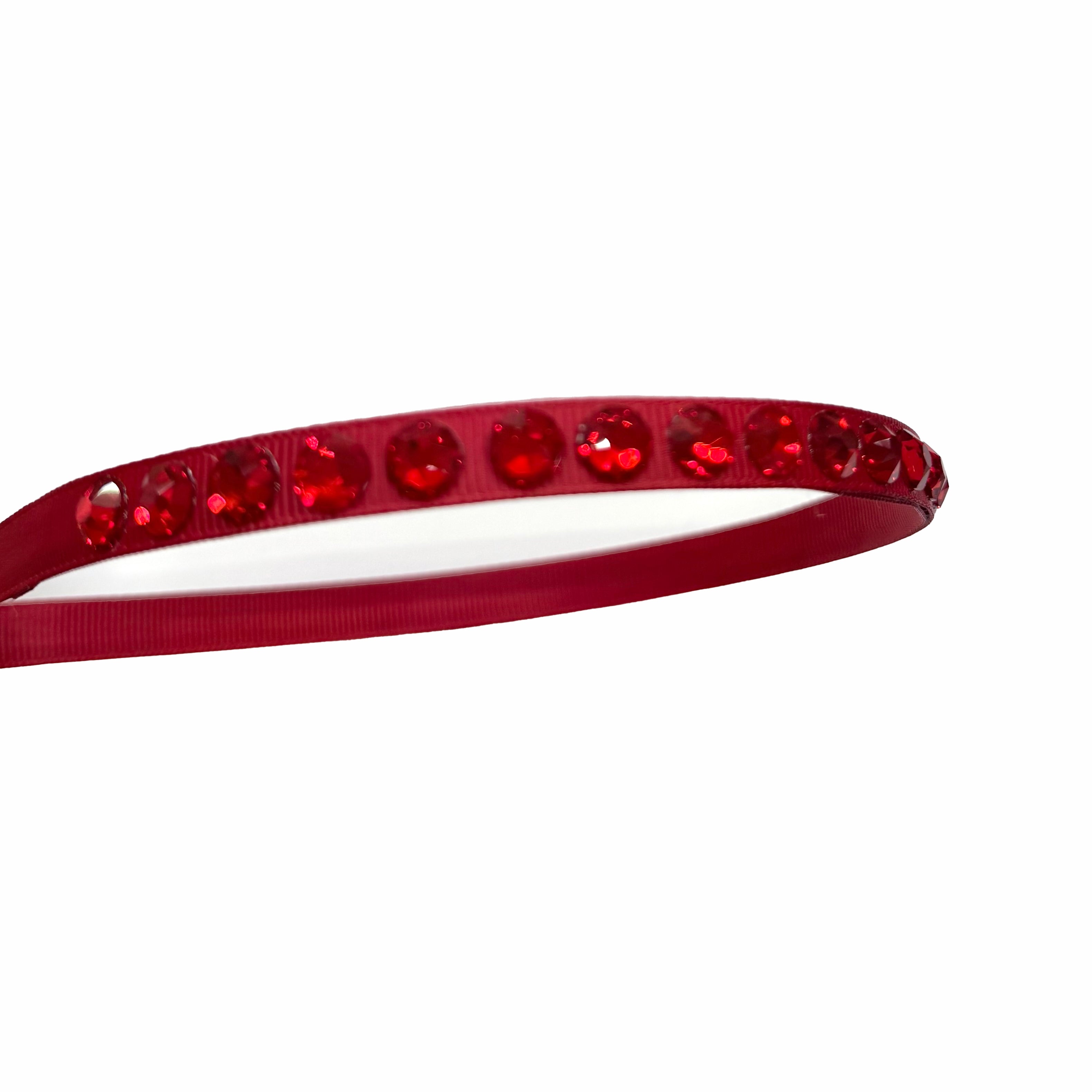 Olilia-Deluxe Crystals Hard Headband-Scarlet