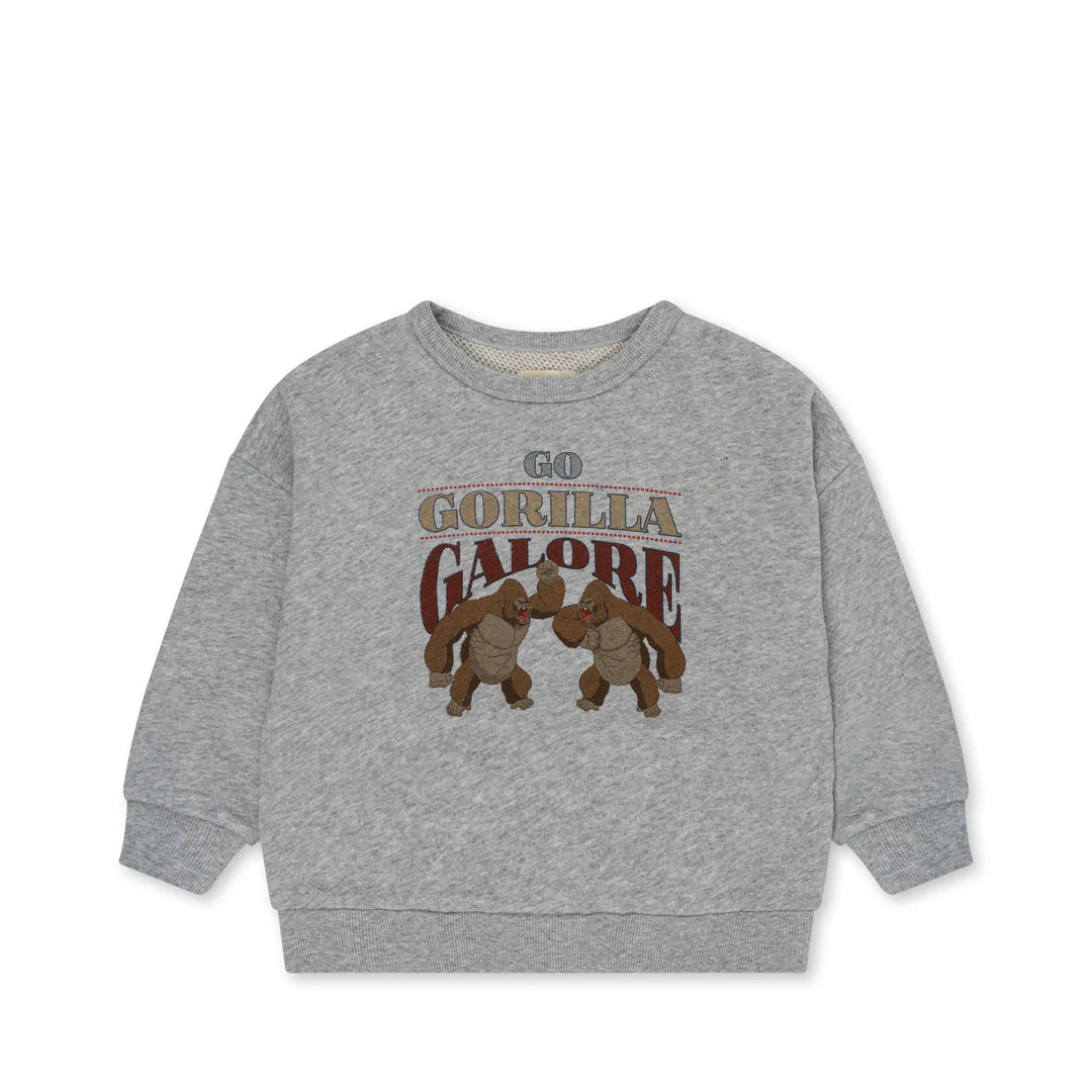 LOUPY LOU SWEATSHIRT GOTS-GREY MELANGE