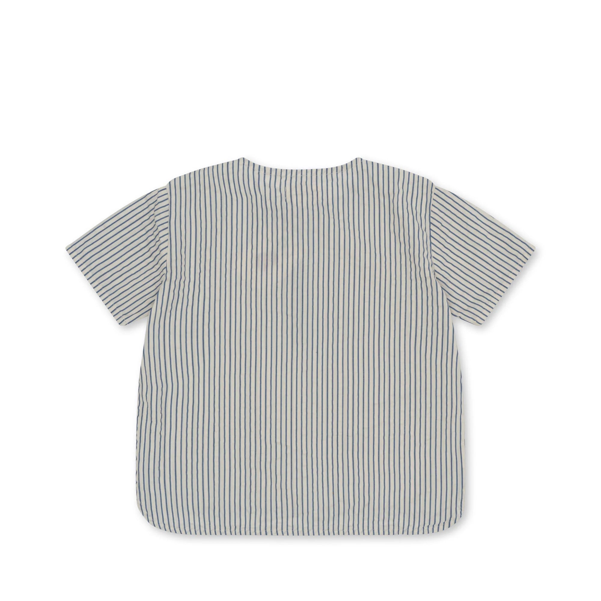 ACE SS SHIRT GOTS-STRIPE BLUIE