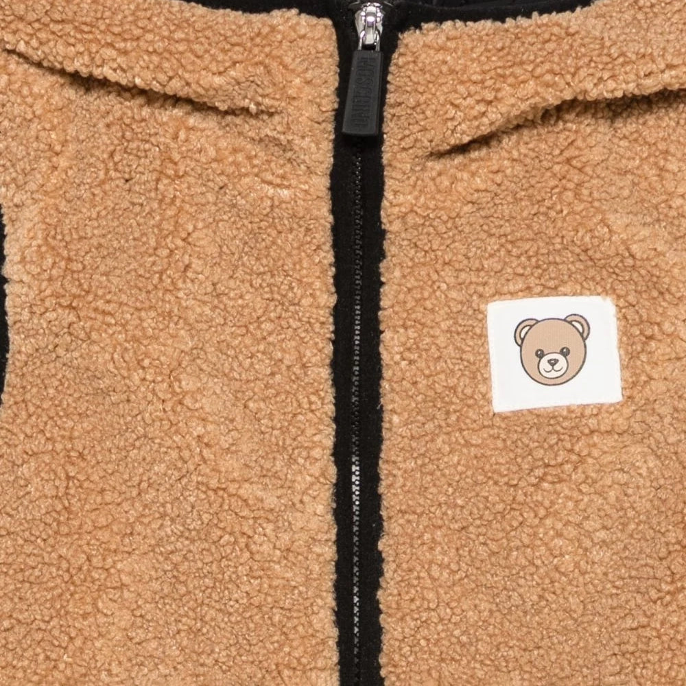 Moschino-Kids Gilet Carry Over Bear Brown