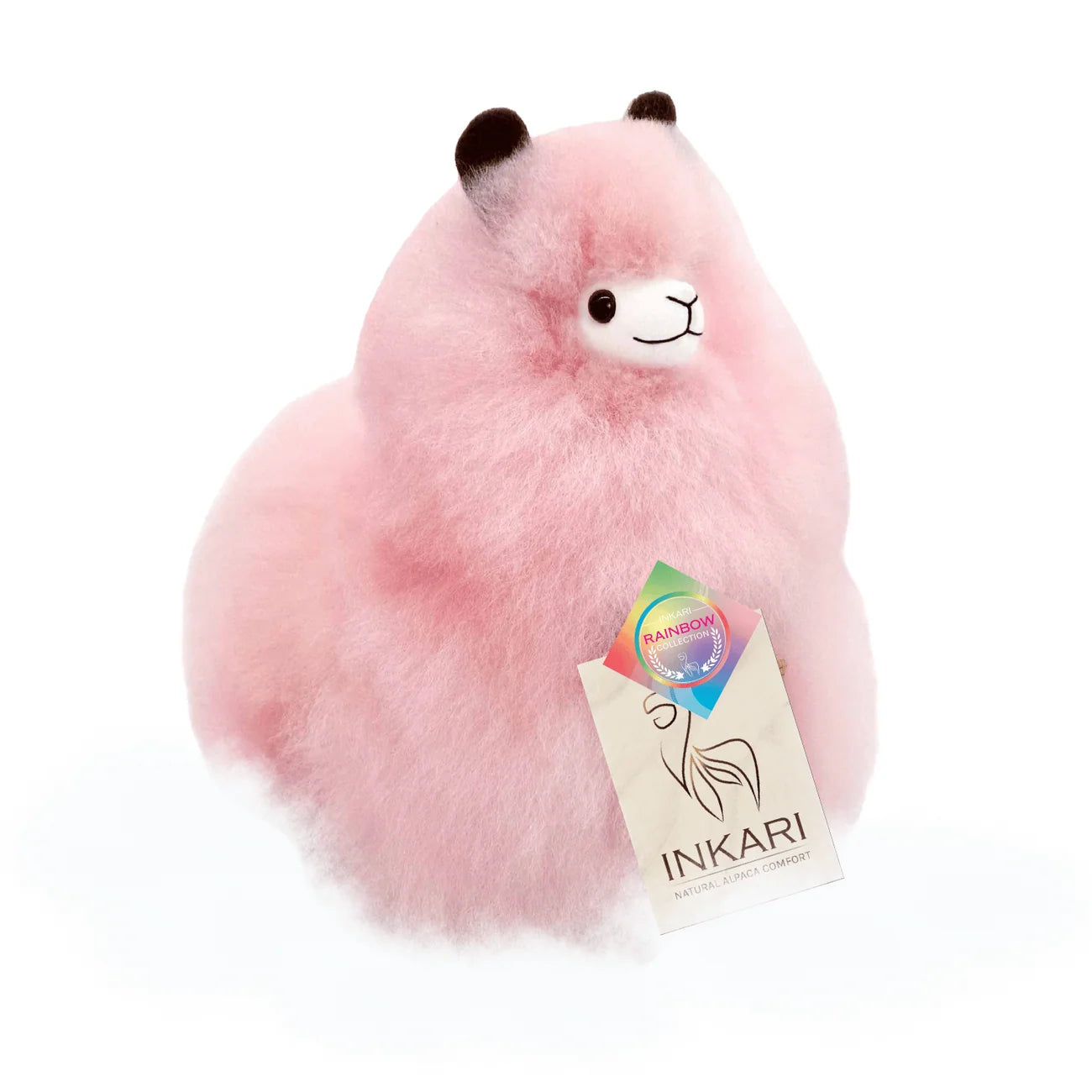 Inkari-Rainbows Alpaca Toy Small 23cm Cotton Candy