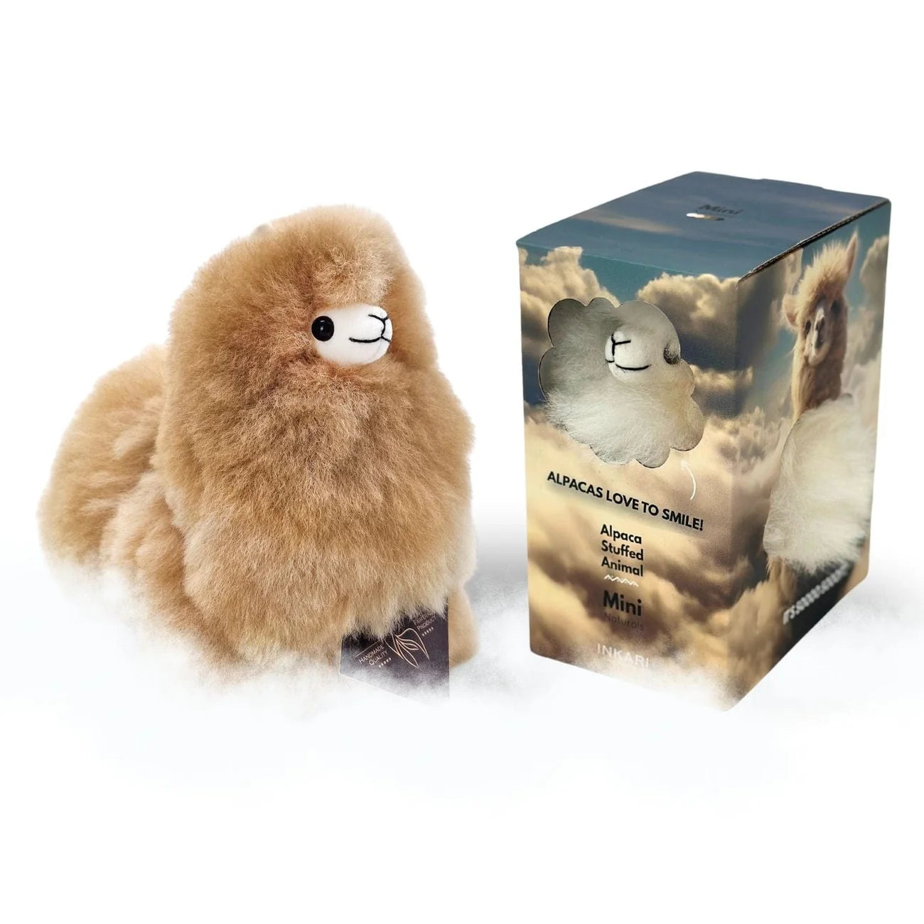Inkari-Naturals-Alpaca Toy Mini Sandstone