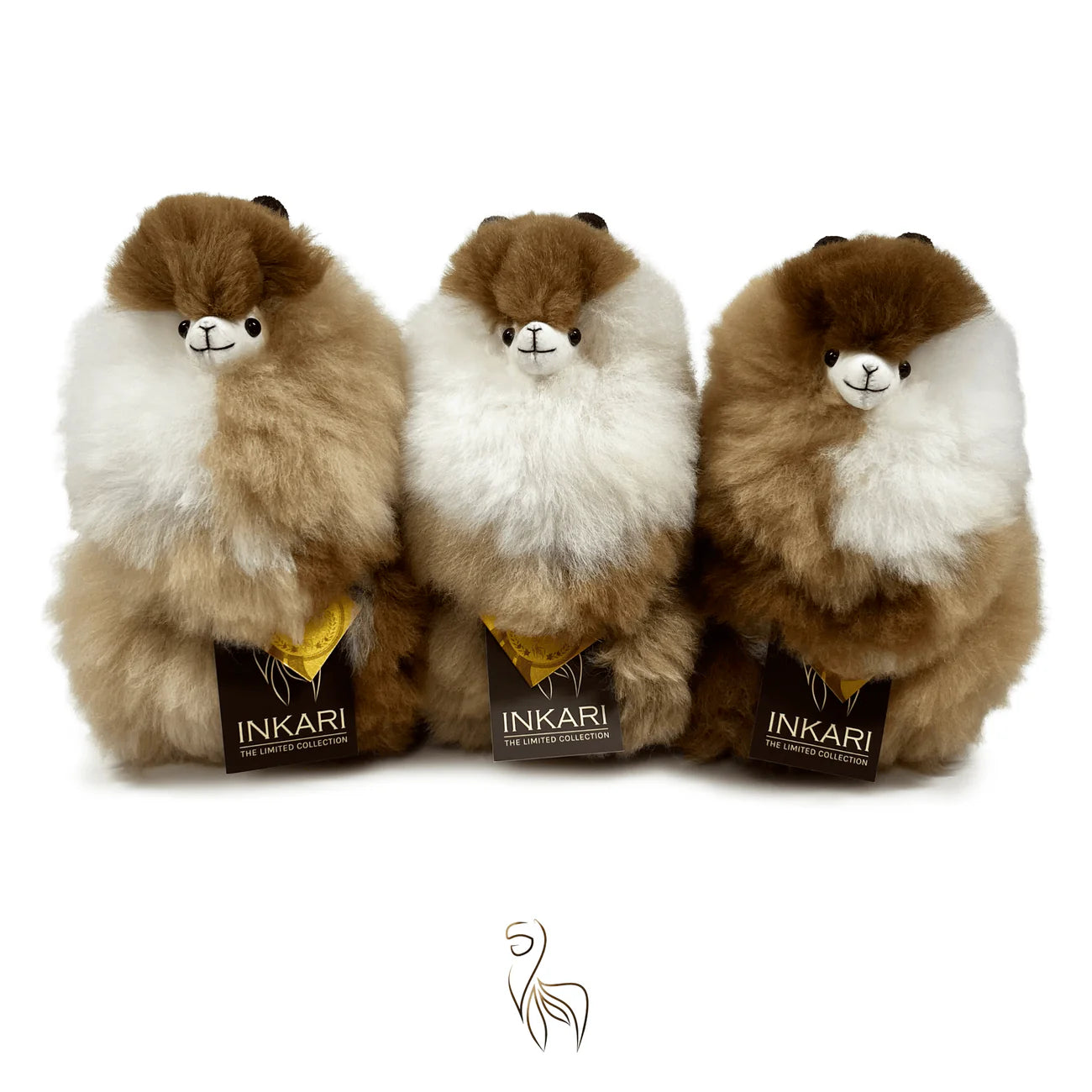 Inkari-Limited Edition-Alpaca Toy Small Limited Editio Brown Calico