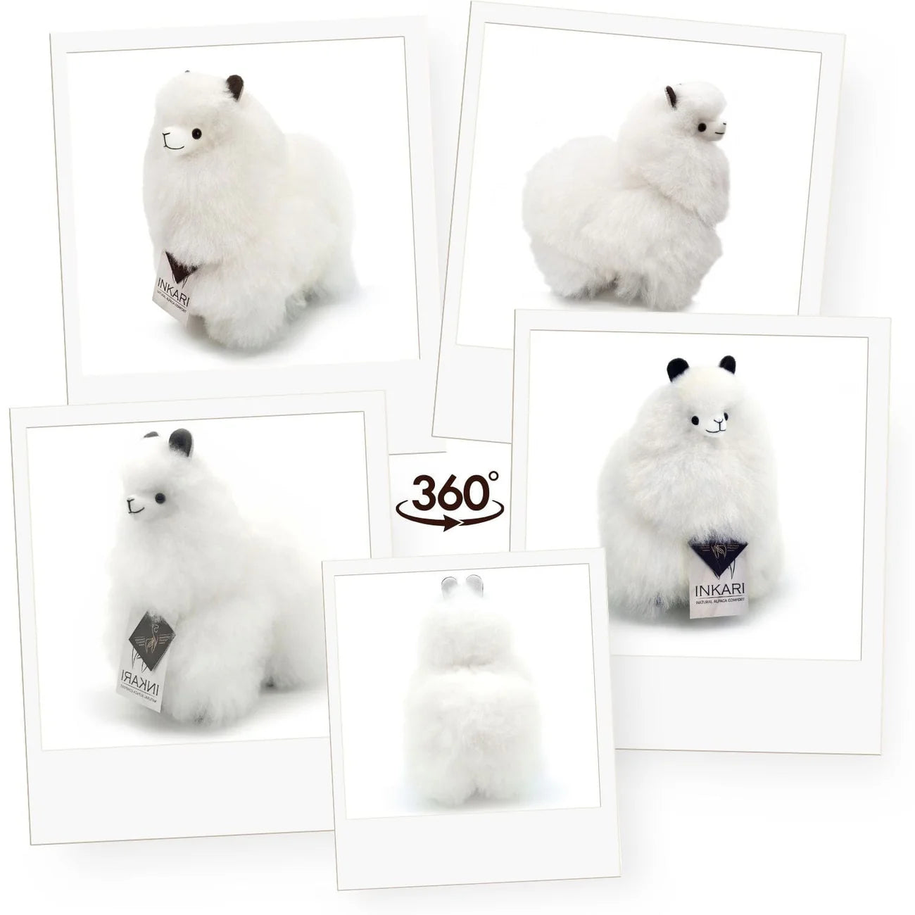 Inkari-Naturals-Alpaca Toy Small Ivory White