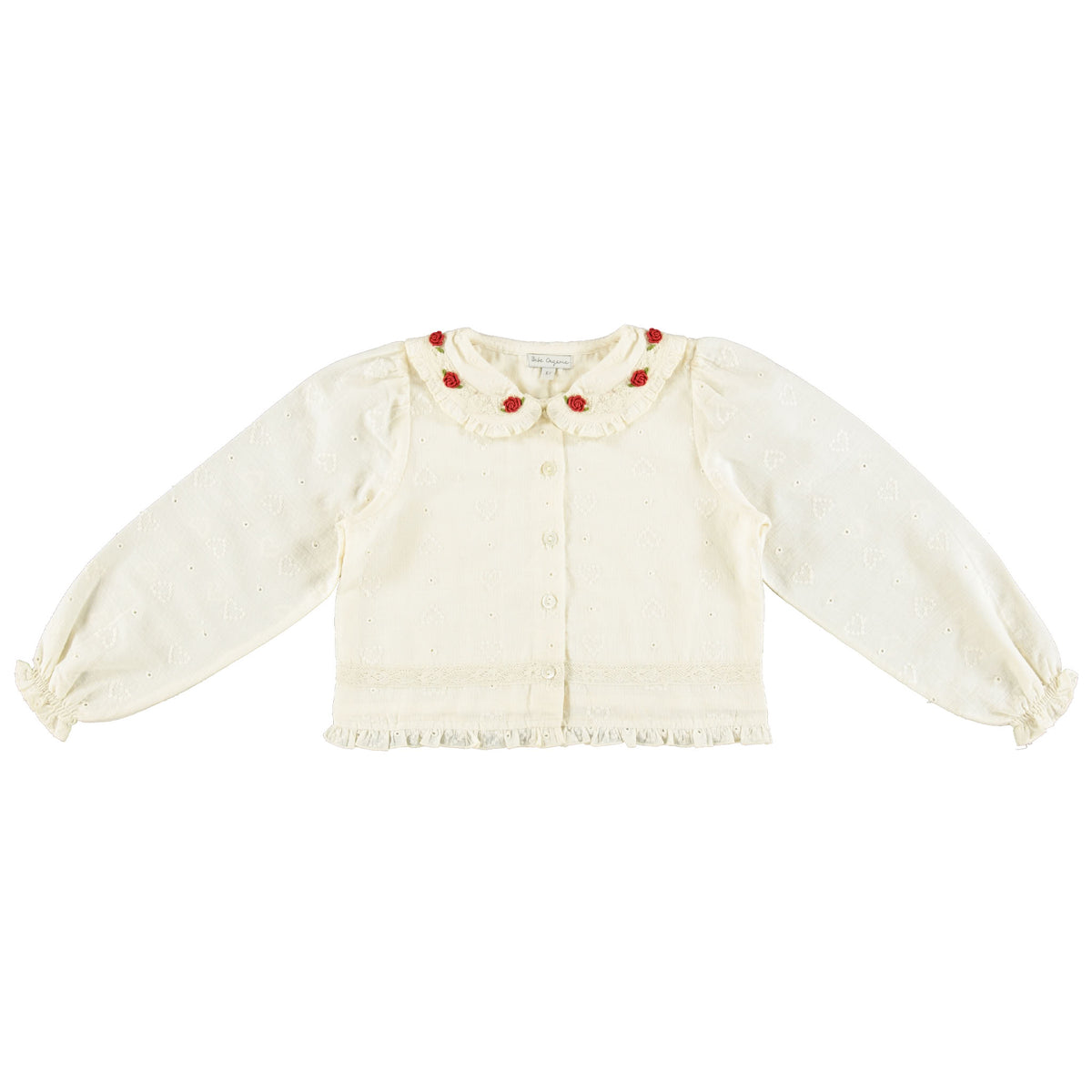 Bebe Organic-Anita Girls Blouse Heart Lace