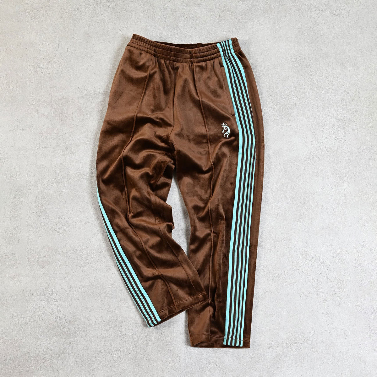 Markey's-Velour Track Pants Brown