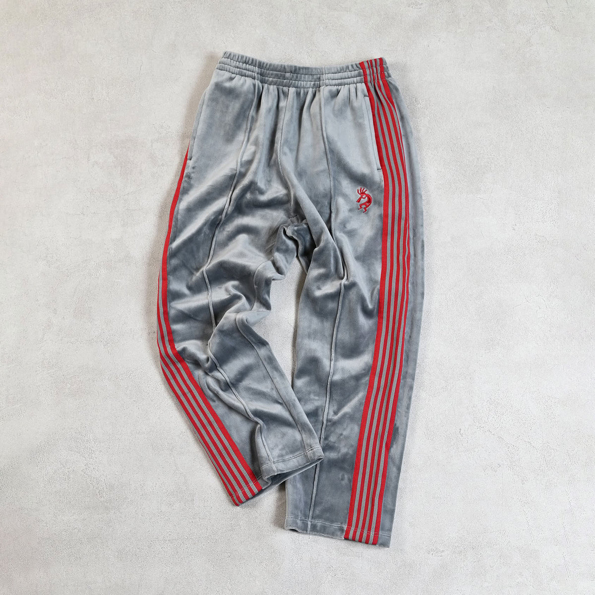 Markey's-Velour Track Pants Gray