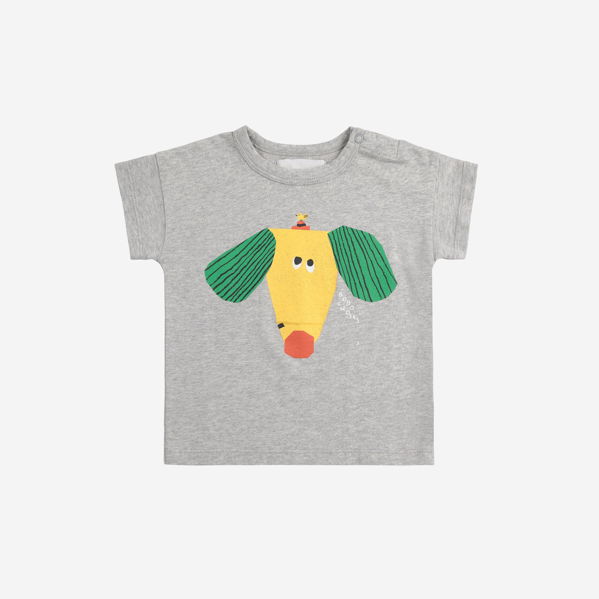 Baby Grey Happy Dog T-shirt