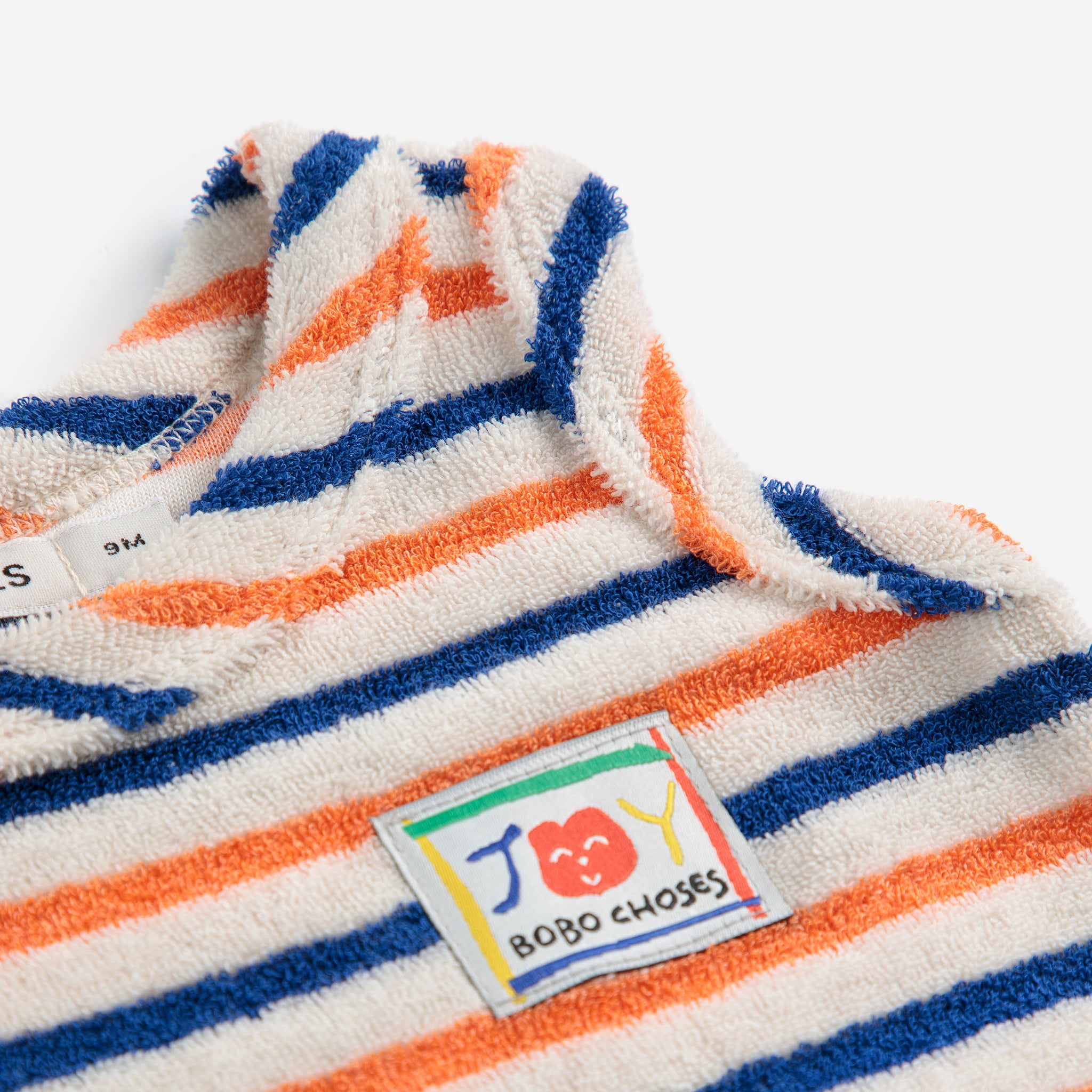 Bobo Choses-Baby Colorful Smiling Striped Terry Cloth Tank Top