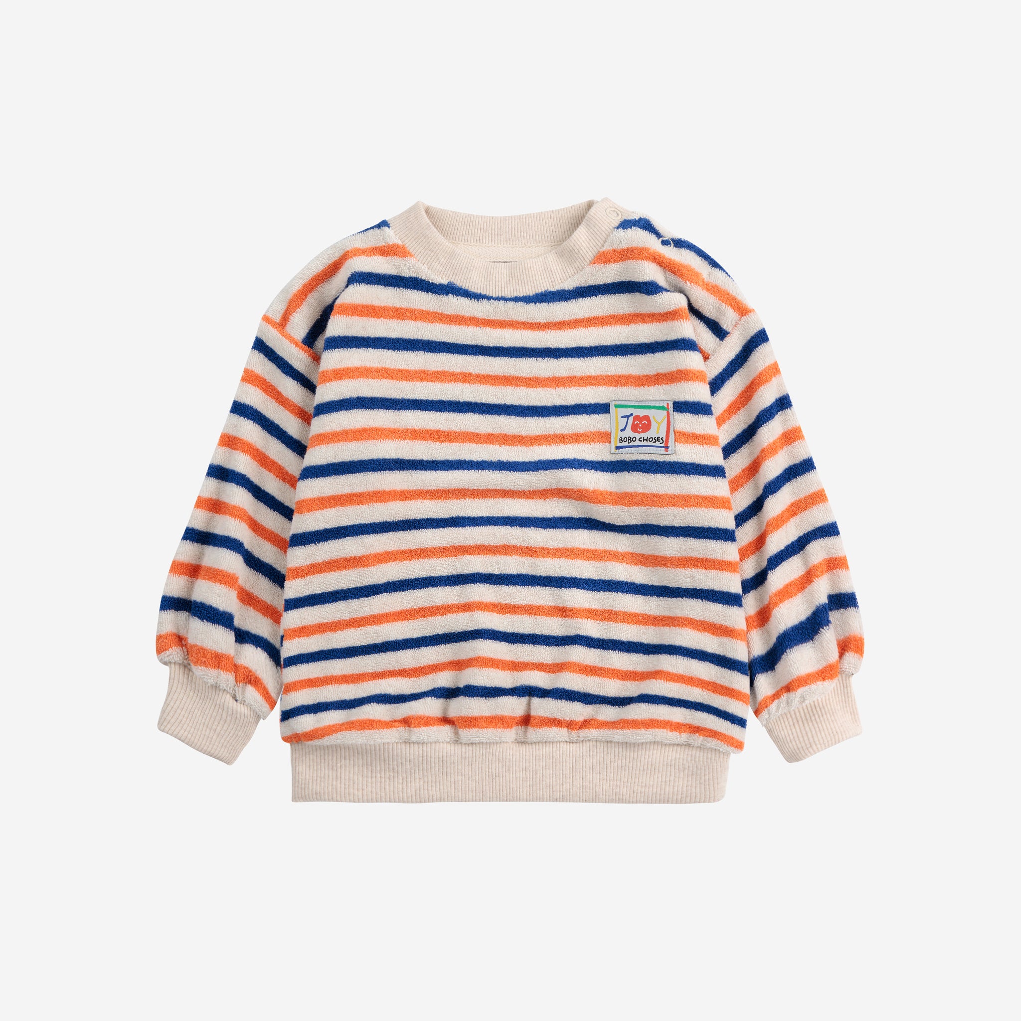 Bobo Choses-Baby Striped Terry Cloth Sweatshirt