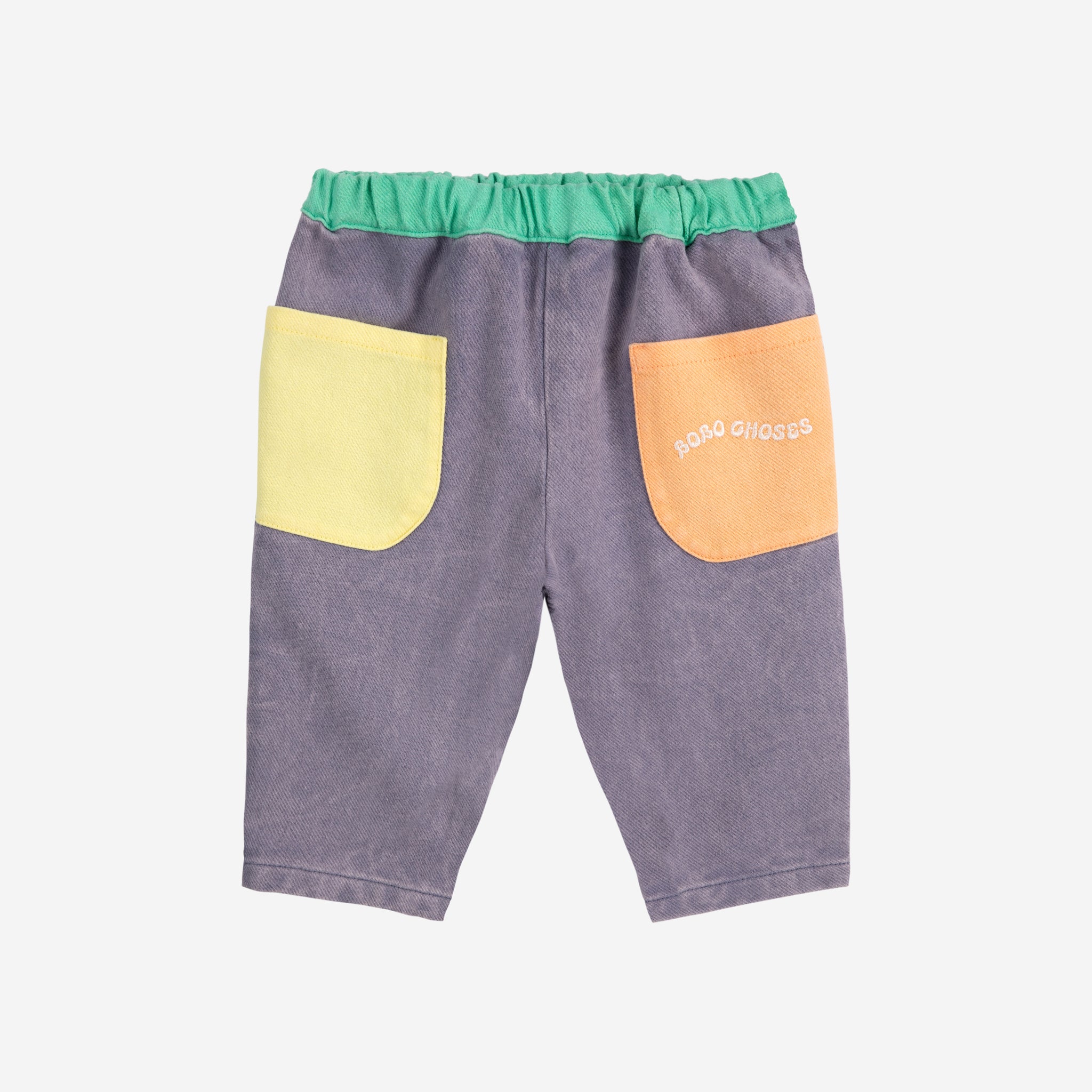 Bobo Choses-Baby Purple Color Block Woven Pants