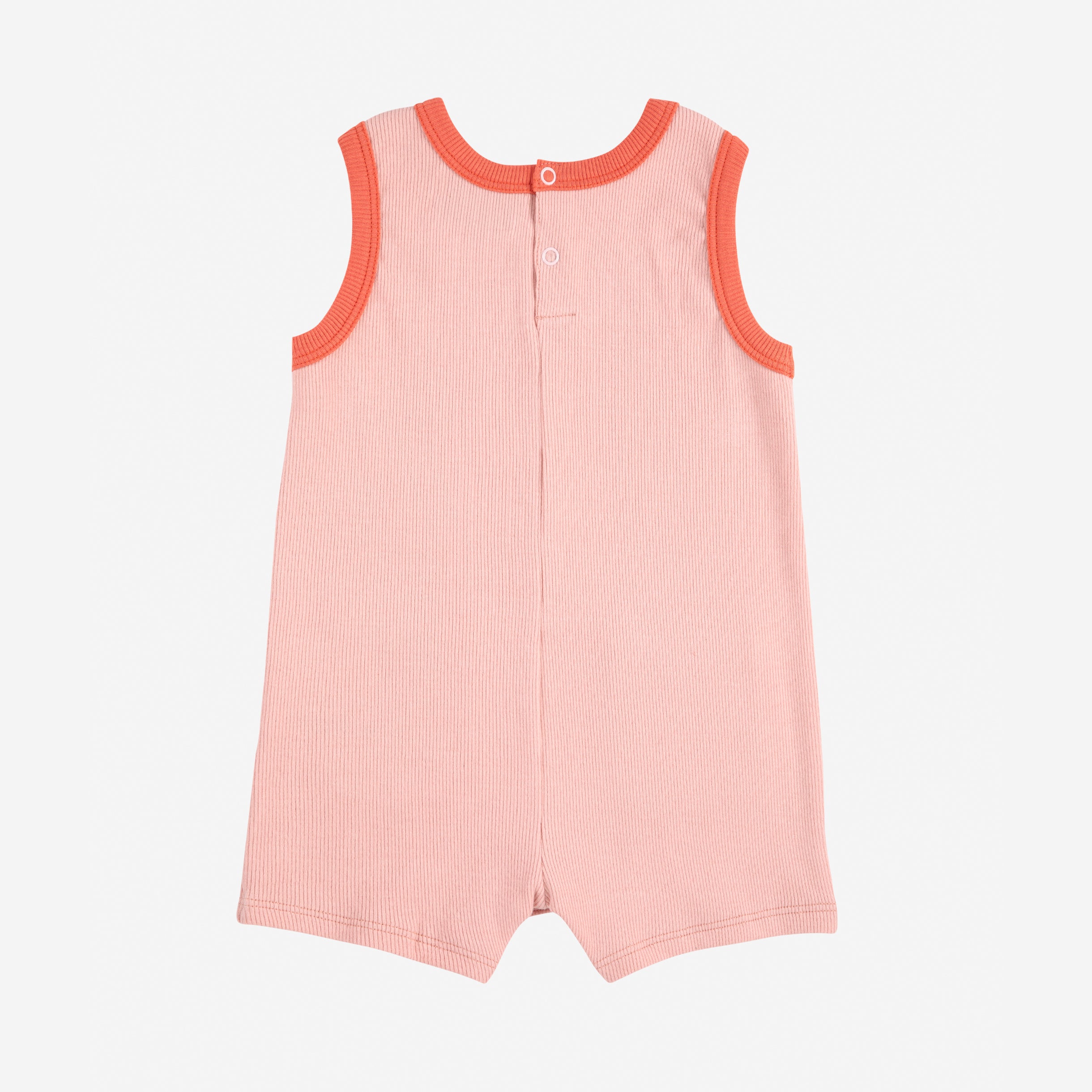 Baby Girls Smiling Pink Playsuit