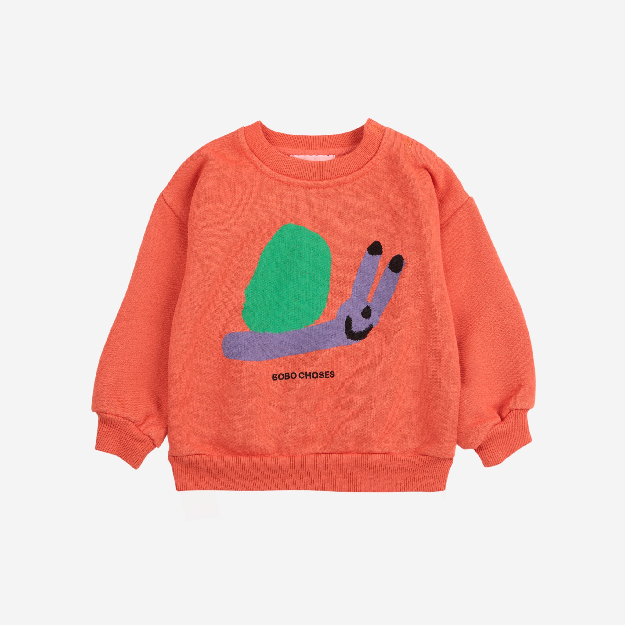 Baby Red Funny Snail Sweatshirt