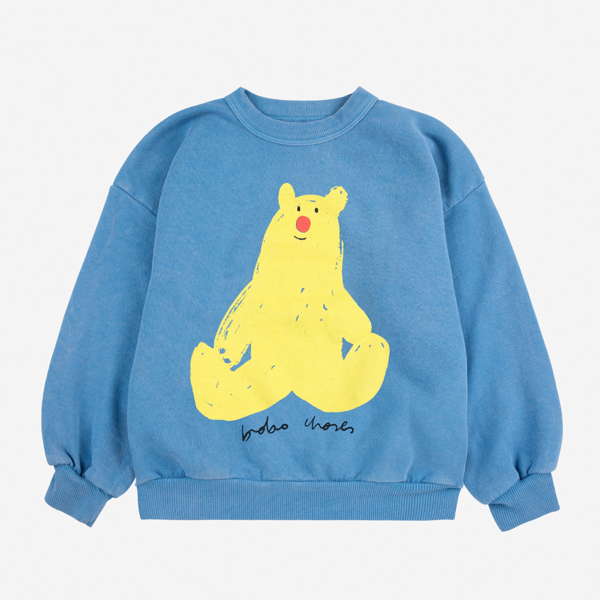 Blue Cotton Hug Me Bear Sweatshirt