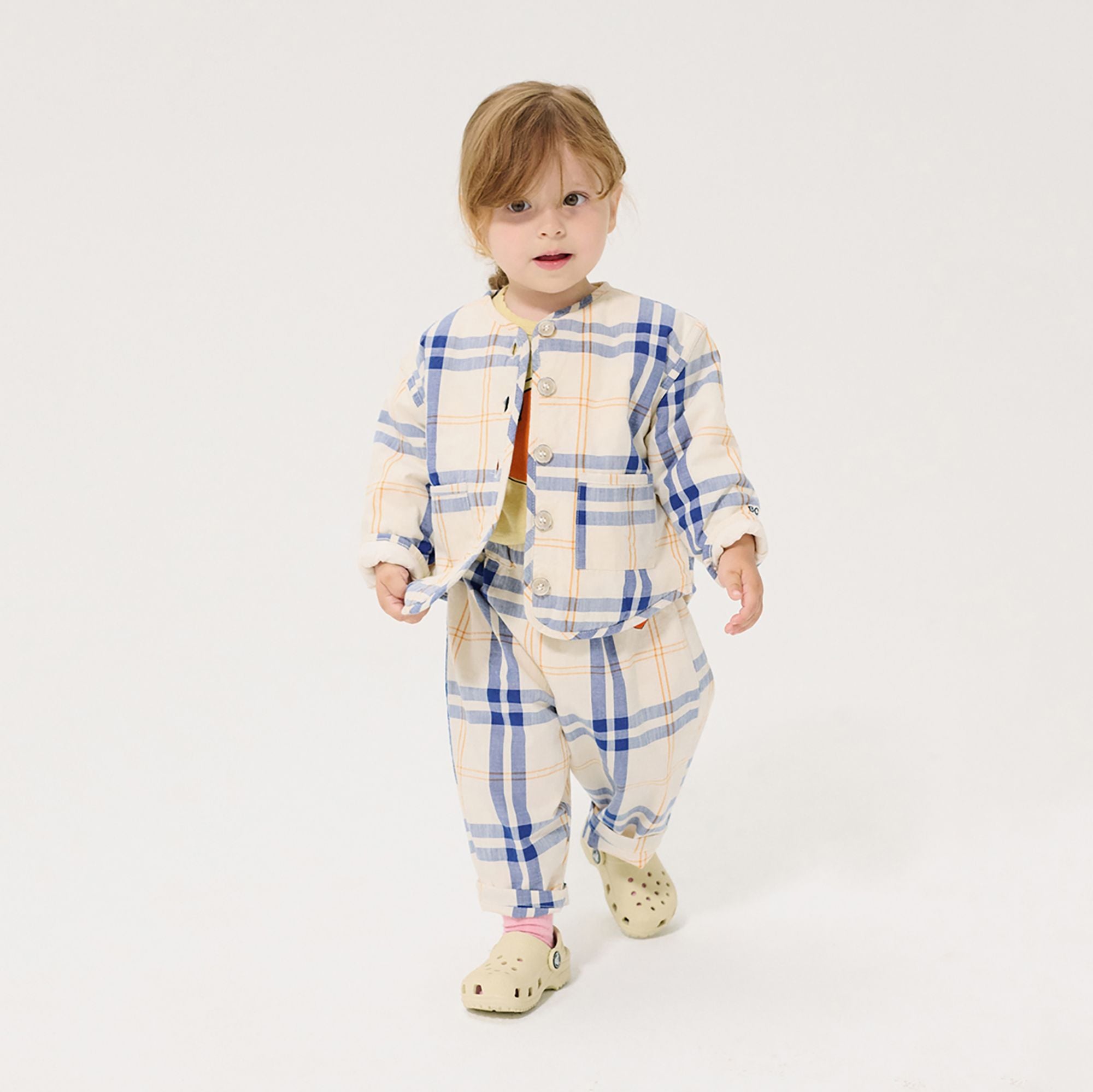 Bobo Choses-Baby Fun Tartan Woven Pants Multicolor