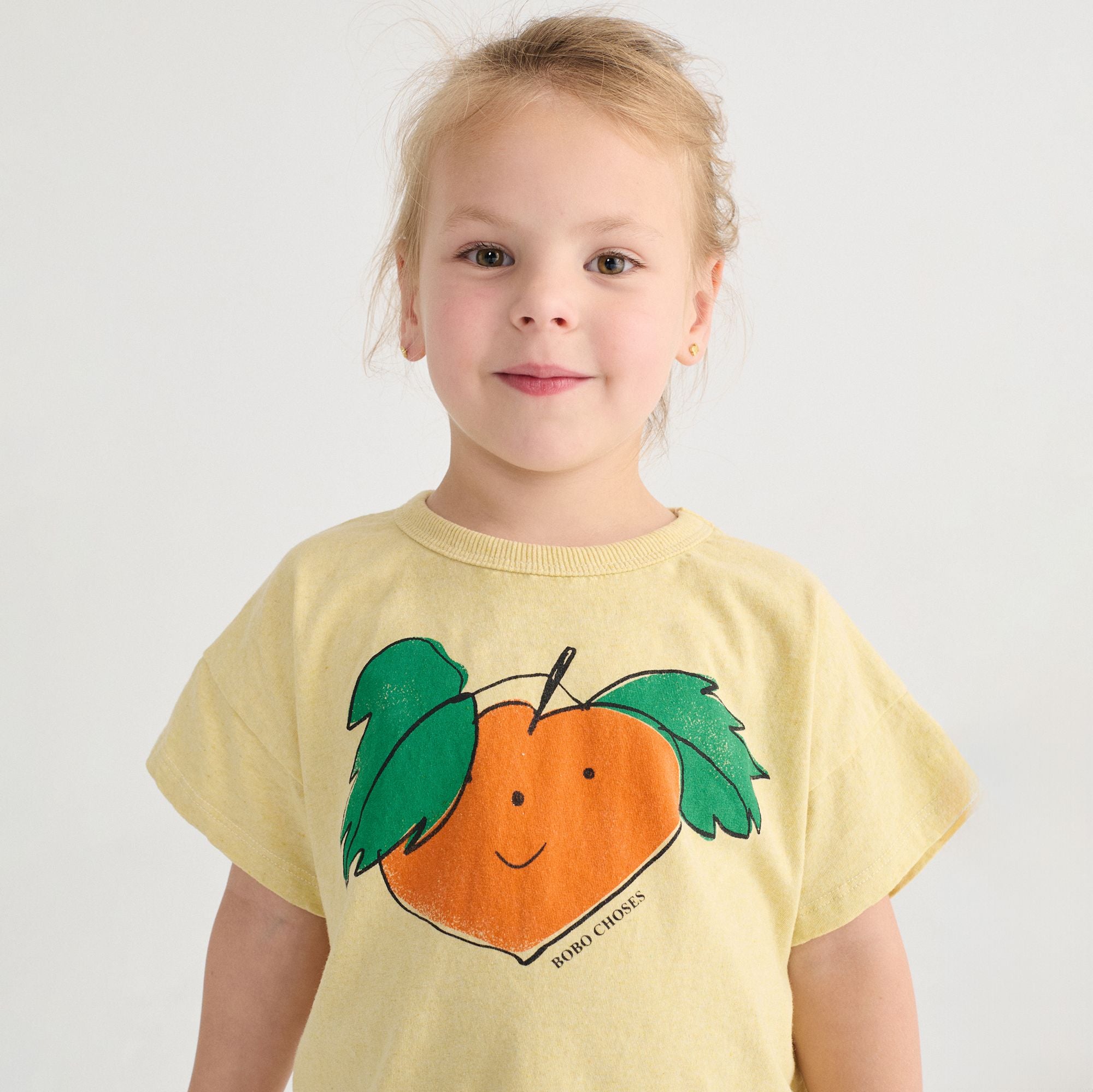 Bobo Choses-Kid Tangerine T-Shirt Yellow