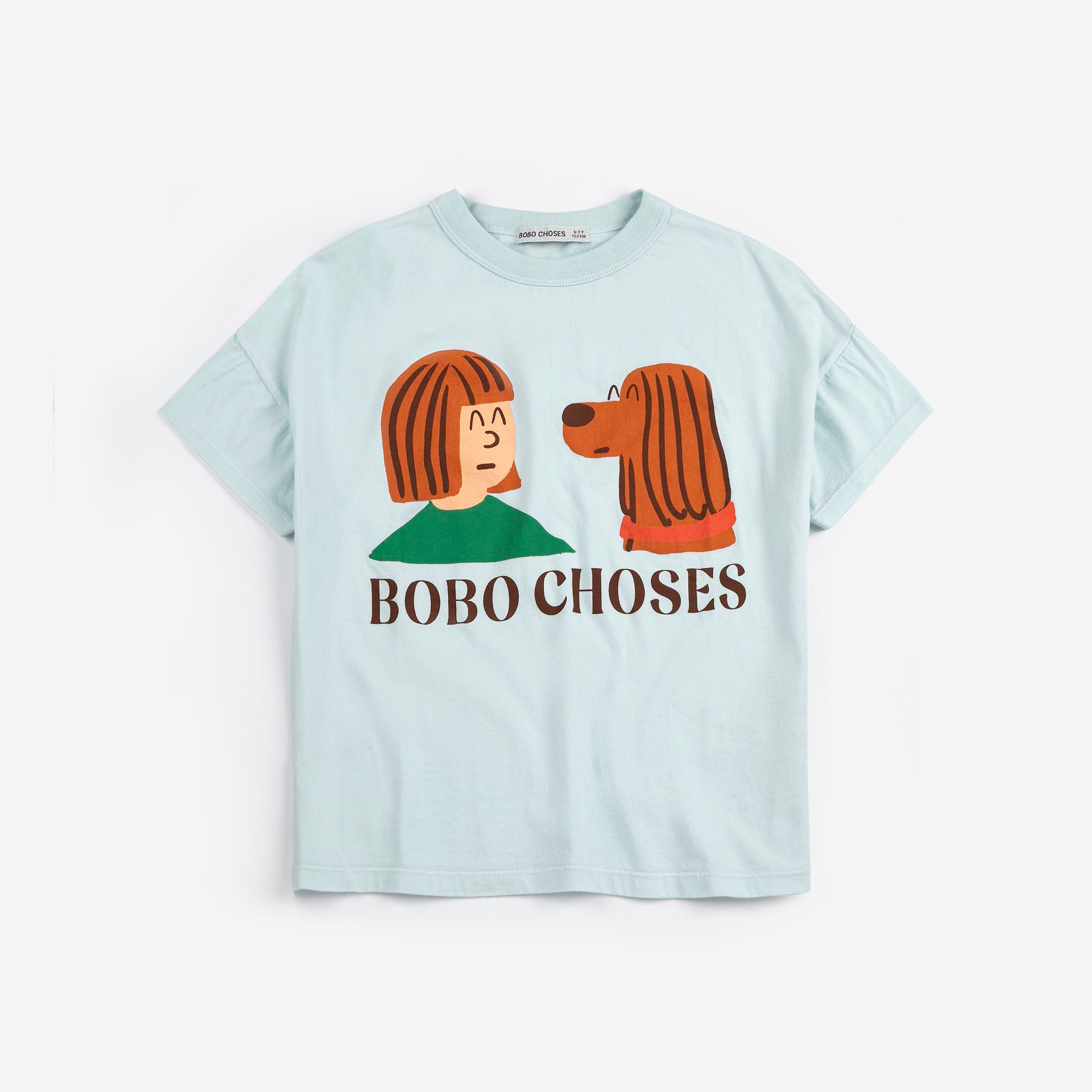 Bobo Choses-Kid Friends In A Pickle T-Shirt Light Blue