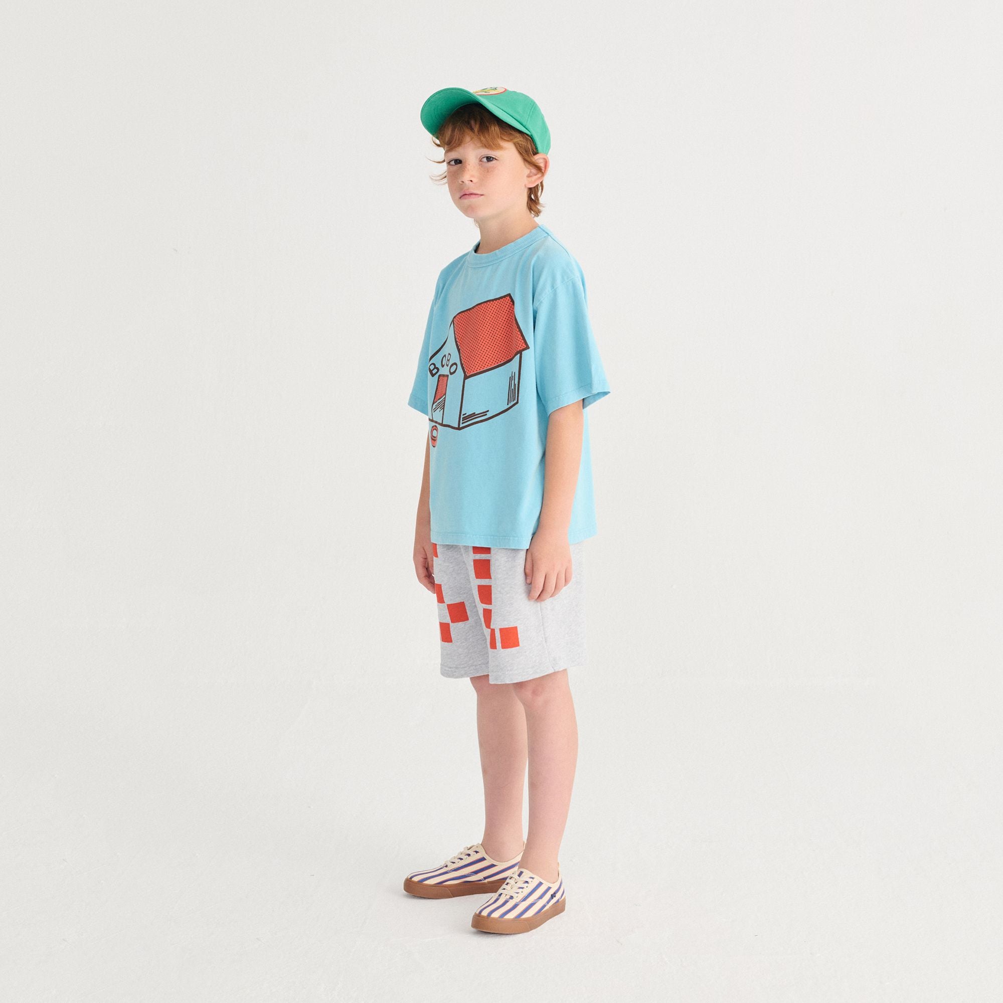 Bobo Choses-Kid Pickles Is At Home T-Shirt Light Blue