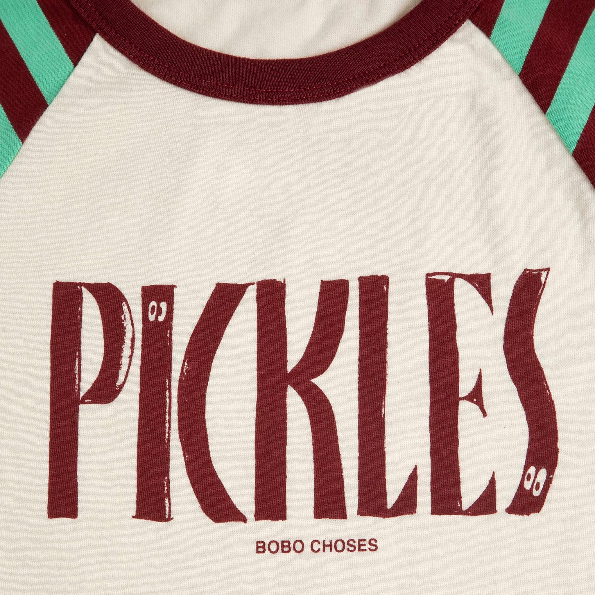 Bobo Choses-Kid Spicy Pickles Raglan T-Shirt Offwhite