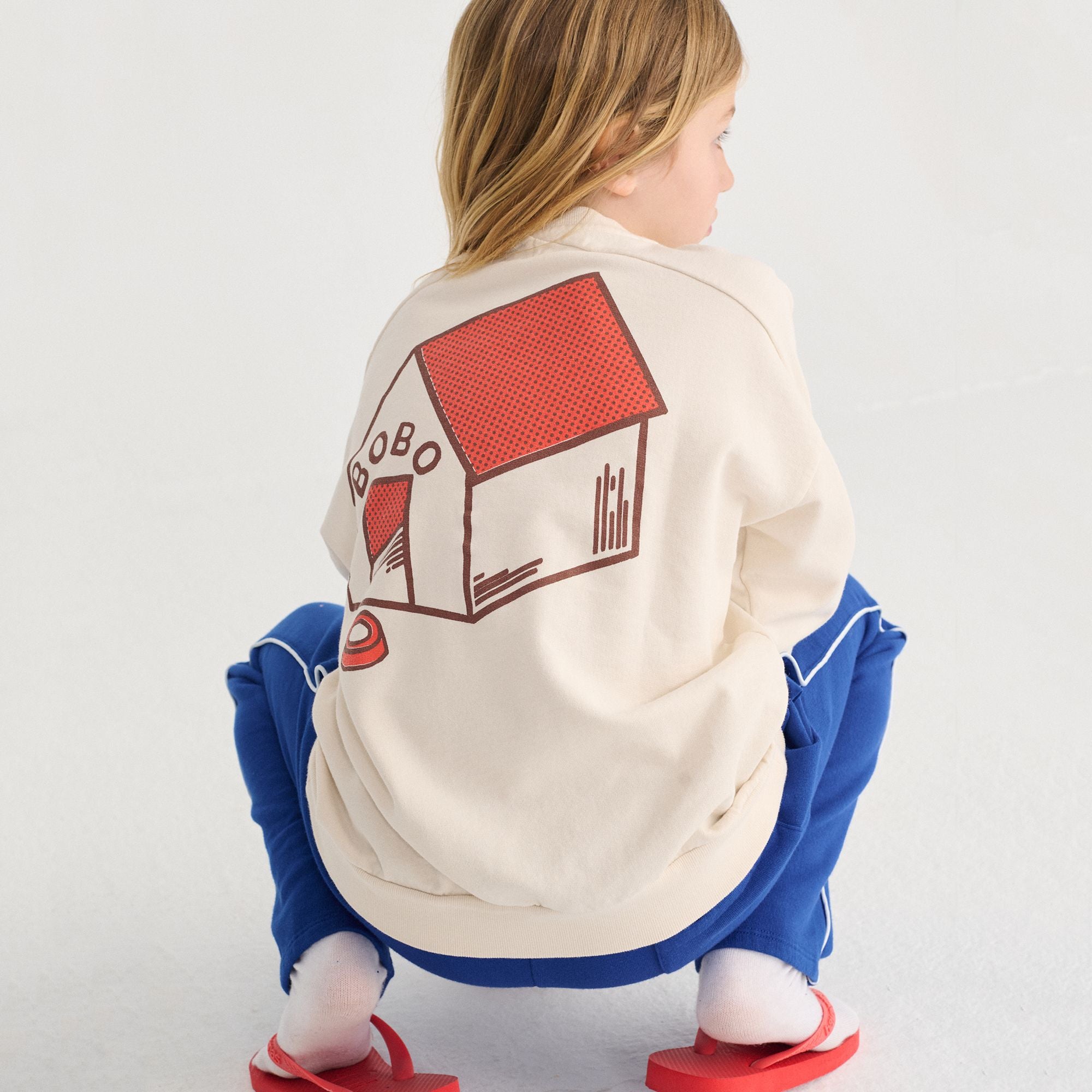 Bobo Choses-Kid Pickles Is At Home Sweatshirt Offwhite