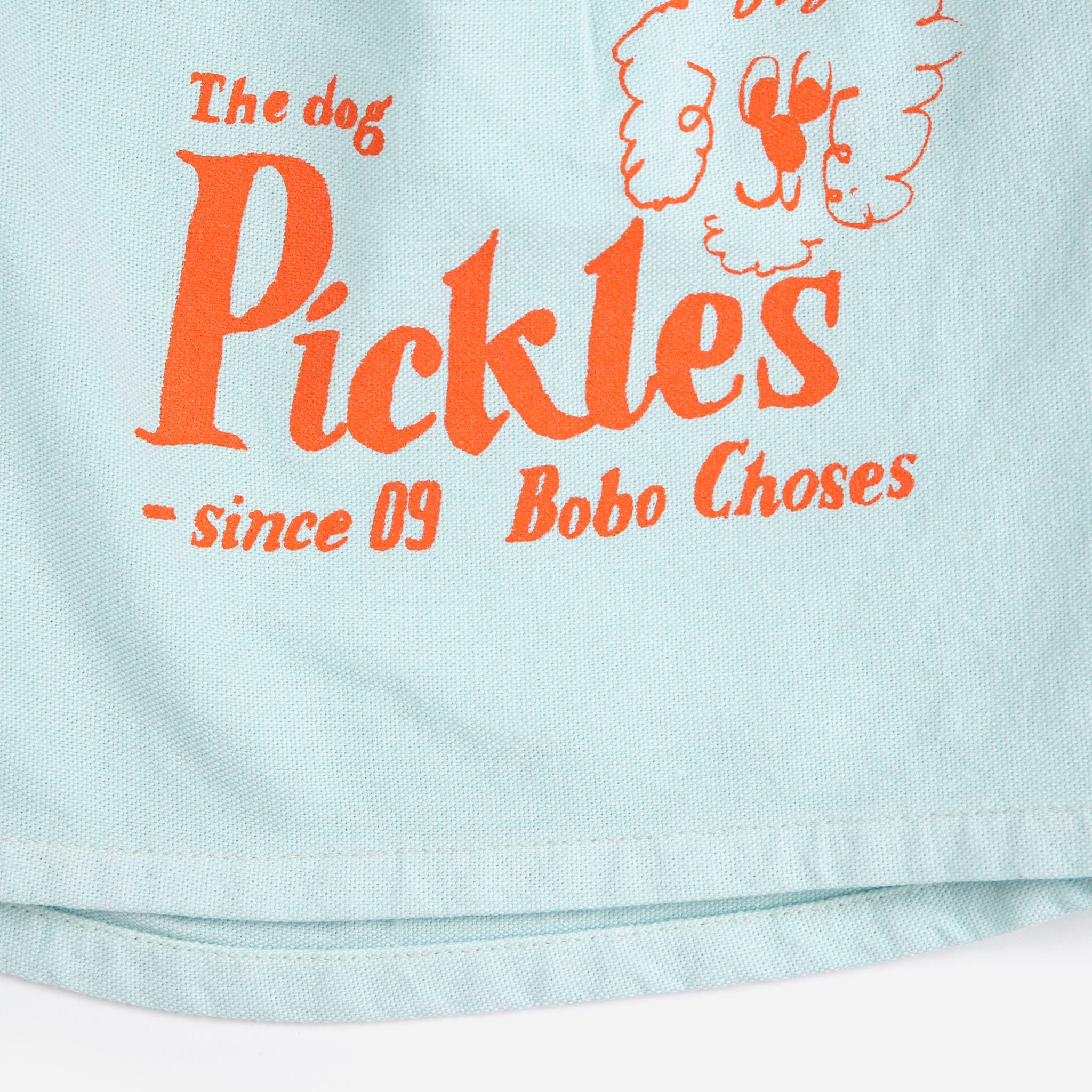 Bobo Choses-Kid Pickles The Dog Woven Bermuda Shorts Light Blue