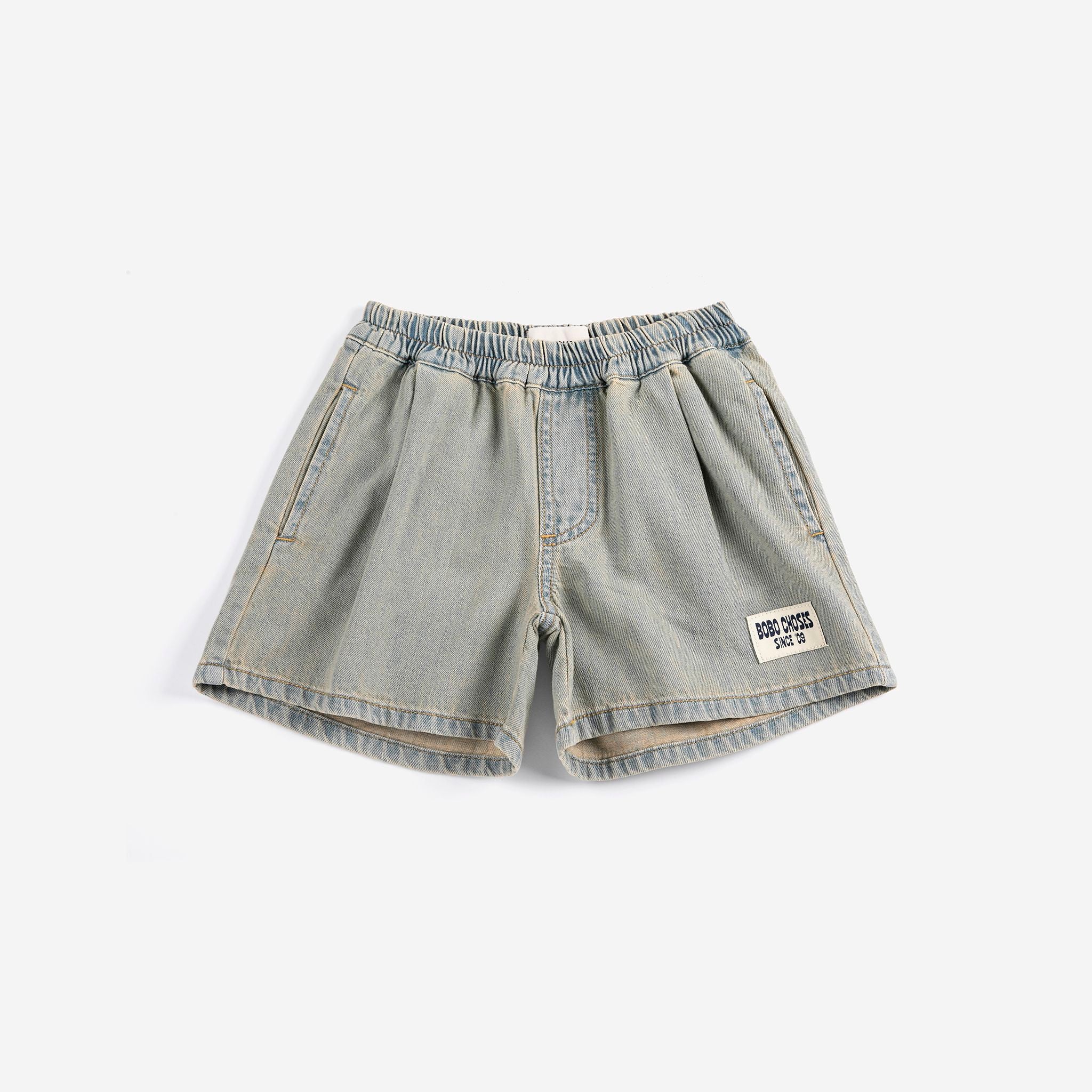 Bobo Choses-Kid Bobo Choses Since 09 Denim Bermuda Shorts Prussian Blue
