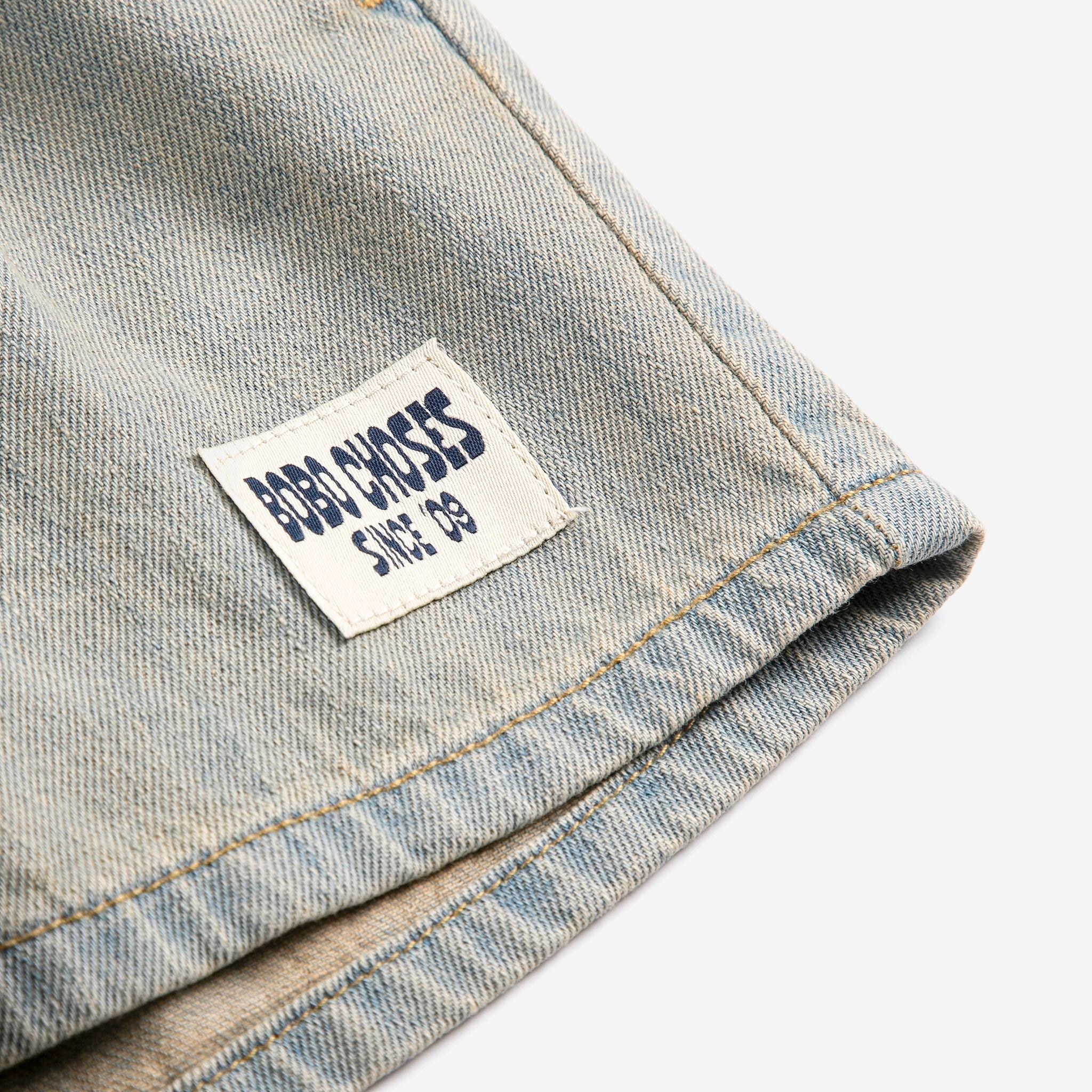 Bobo Choses-Kid Bobo Choses Since 09 Denim Bermuda Shorts Prussian Blue