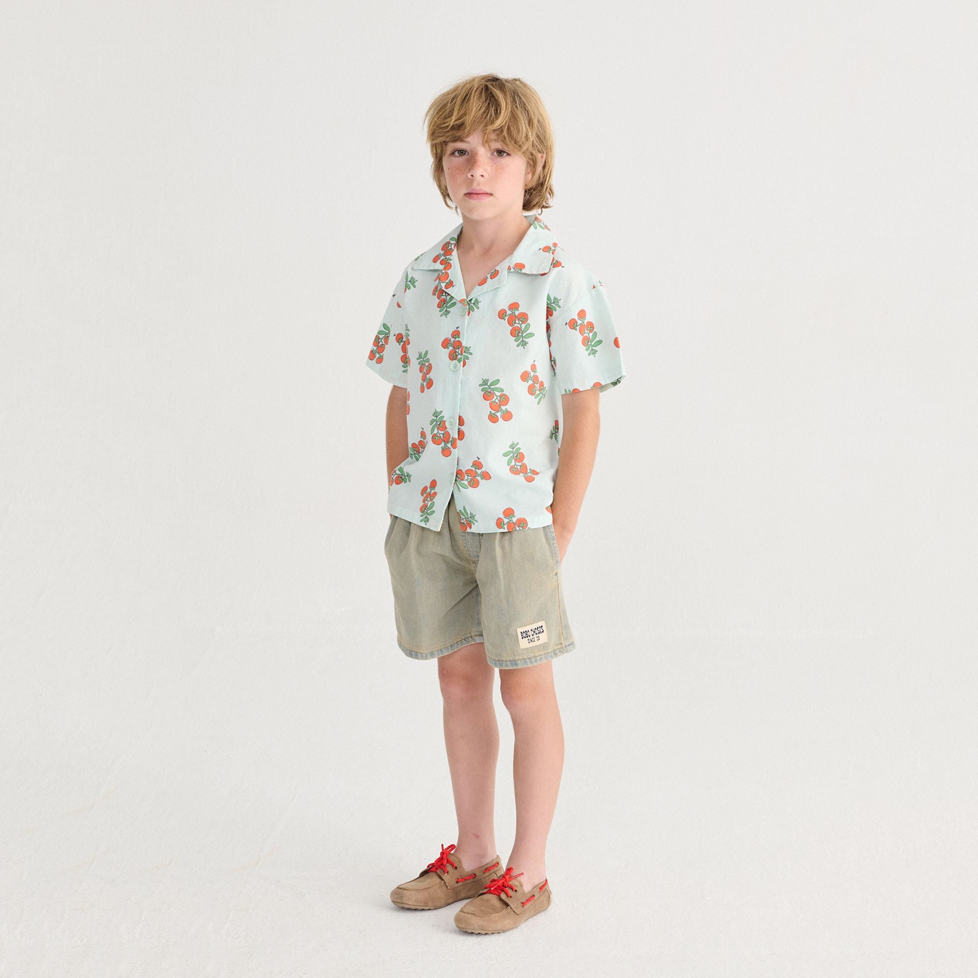 Bobo Choses-Kid Bobo Choses Since 09 Denim Bermuda Shorts Prussian Blue